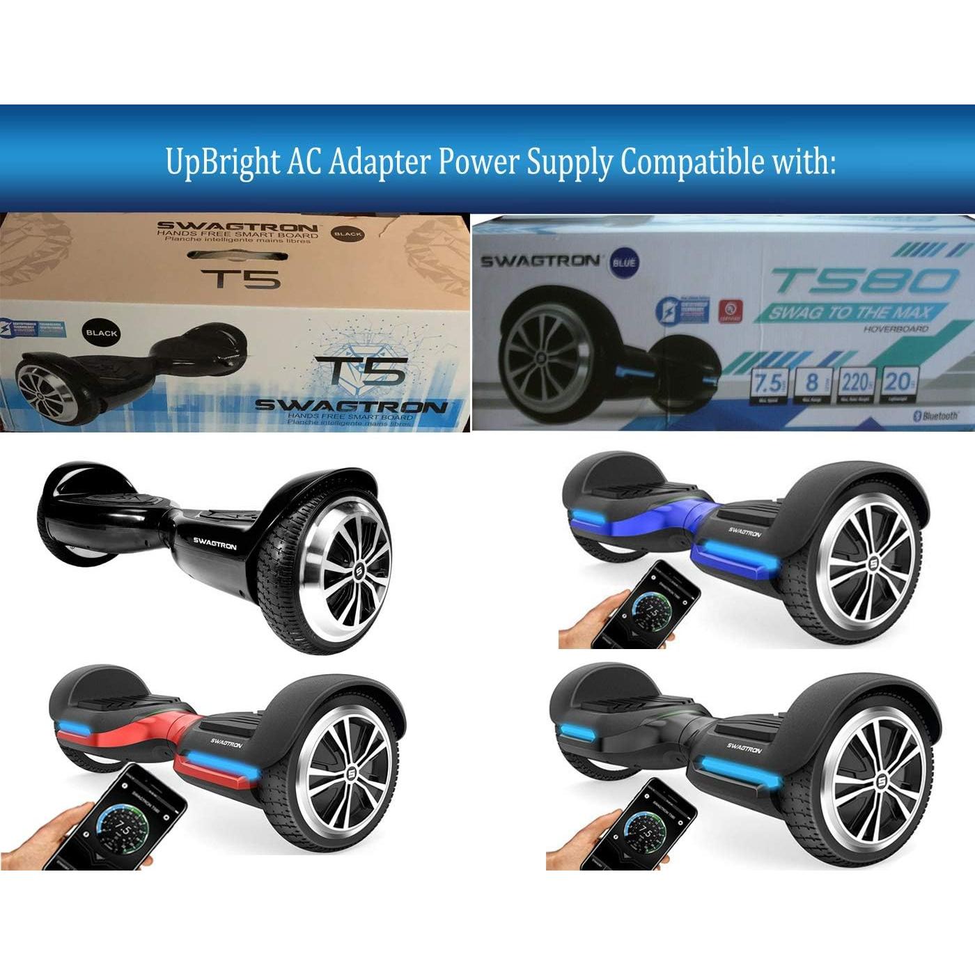Cargador UpBright 29.4V para Hoverboard Swagtron T5