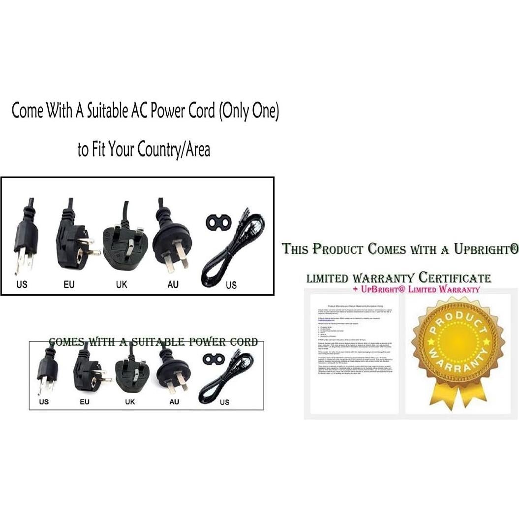 Cargador UpBright 29.4V para Hoverboard Swagtron T5