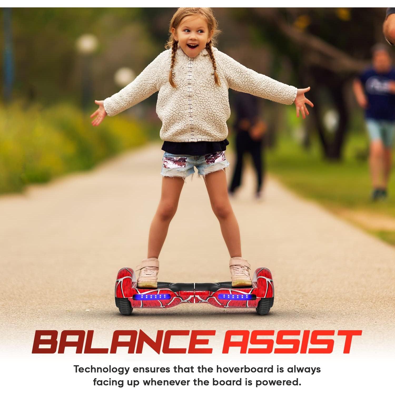 Hoverboard Emaxusa Araña 6.5" Bluetooth LED Seguridad UL2272