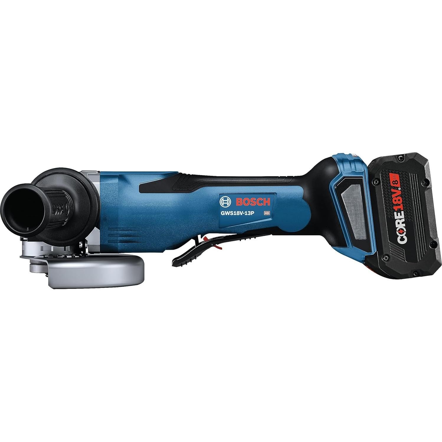 BOSCH GWS18V-13PB14 PROFACTOR™ 18V 5 – 6 In. Angle Grinder with Paddle Switch with (1) CORE18V® 8 Ah High Power Battery