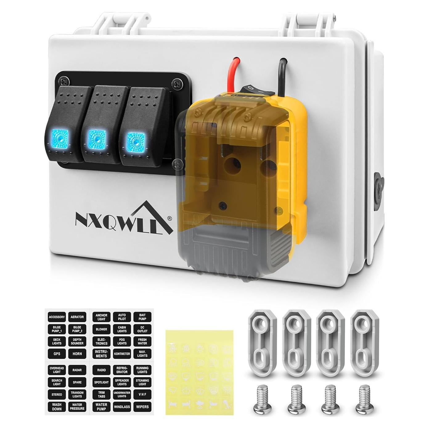 Caja de Distribución de Energía CHidotools para Dewalt 20V