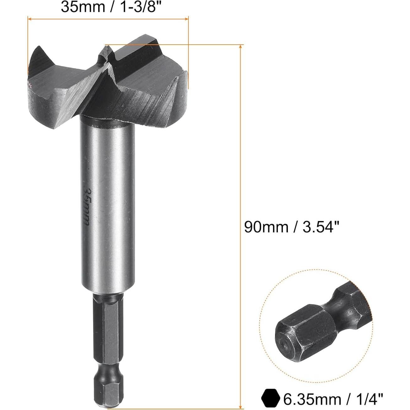 Bit de Forstner HARFINGTON 35mm Acero Carbono Multi-Diente