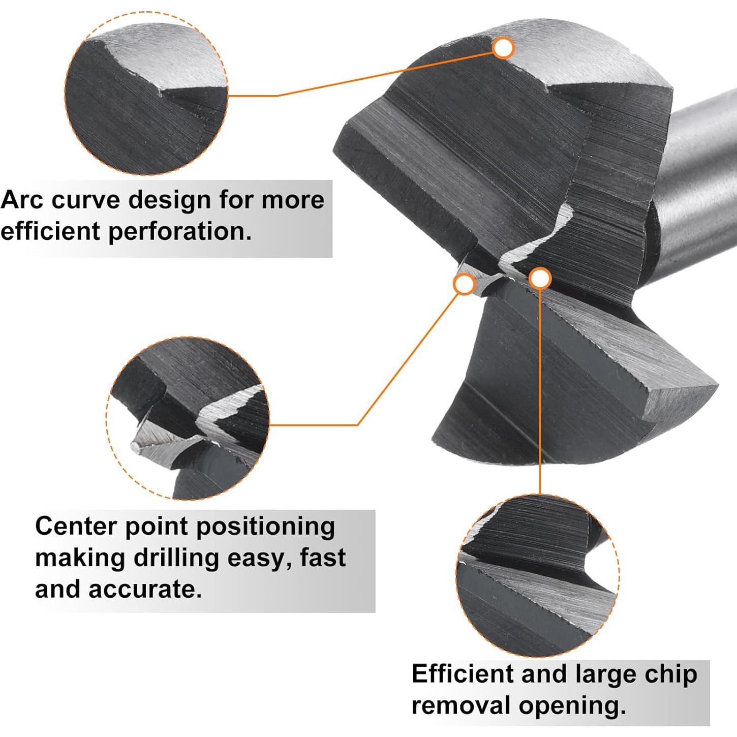 Bit de Forstner HARFINGTON 35mm Acero Carbono Multi-Diente