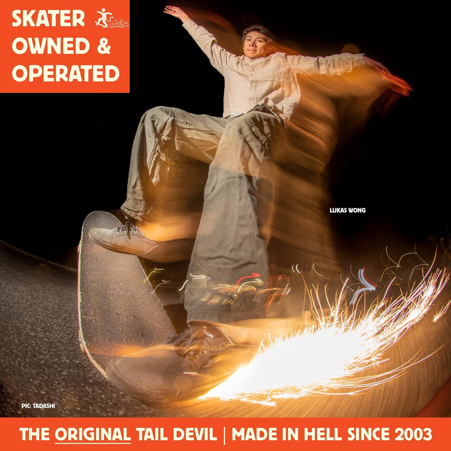 Placa de Chispas Tail Devil para Skateboard - Rojo