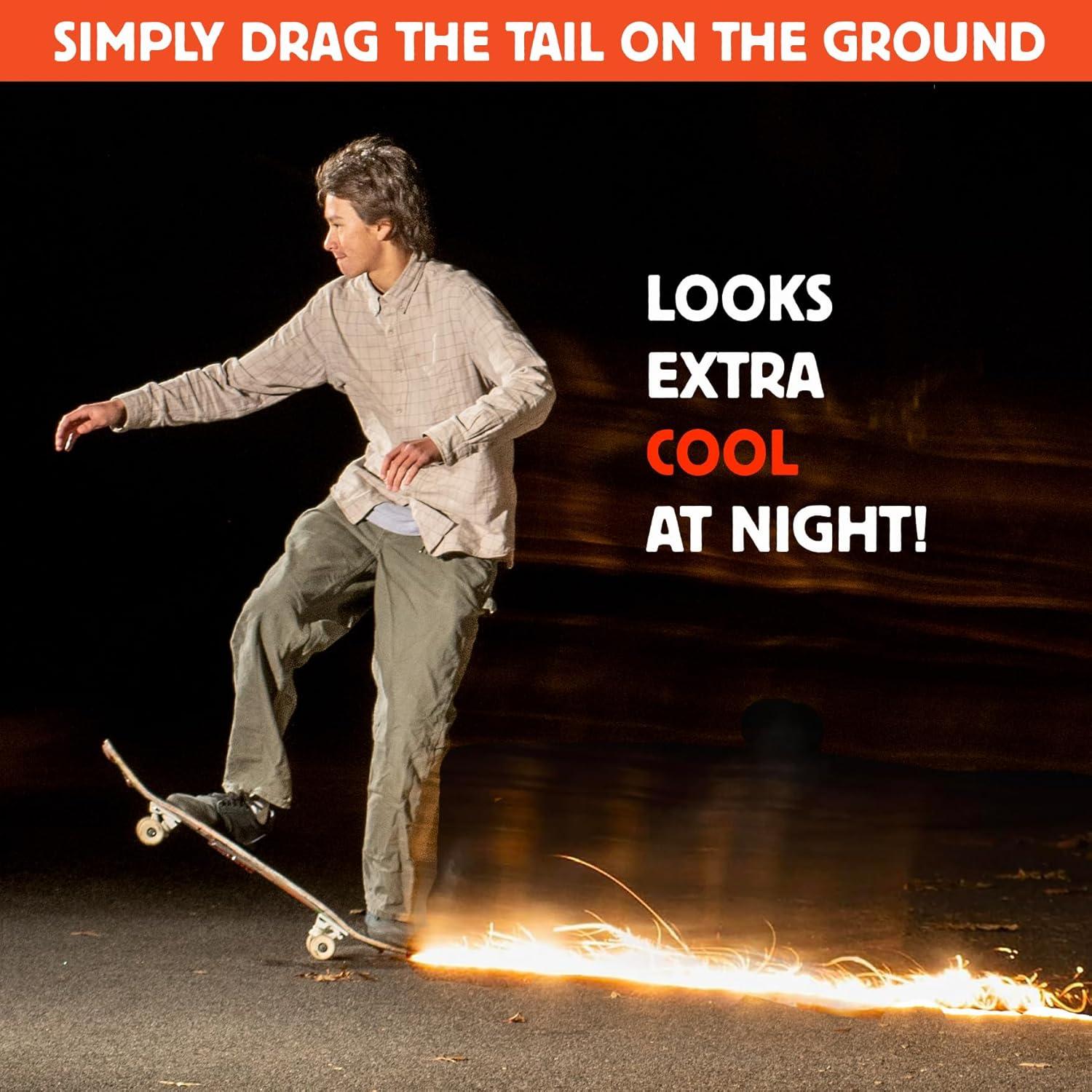 Placa de Chispas Tail Devil para Skateboard - Rojo