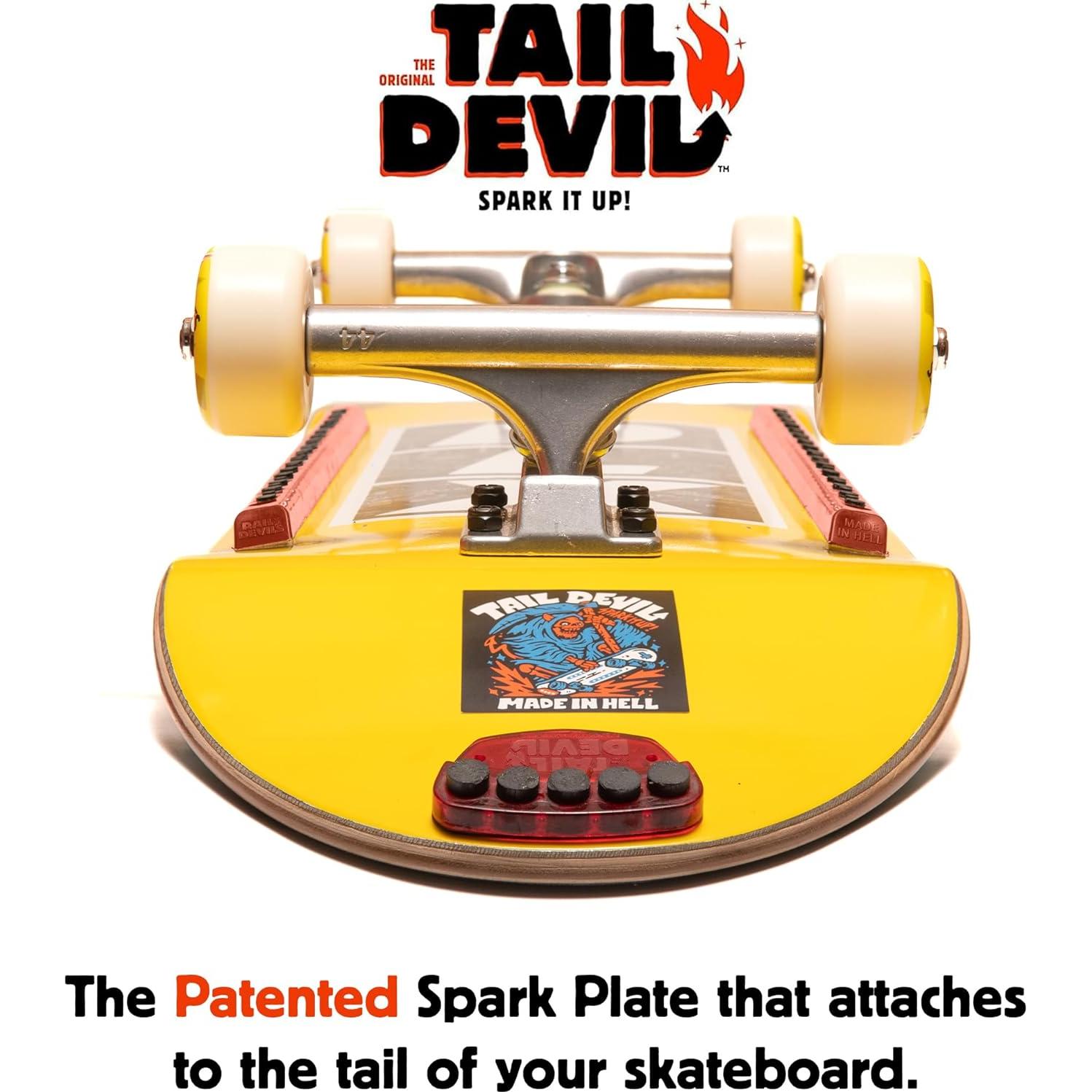 Placa de Chispas Tail Devil para Skateboard - Rojo