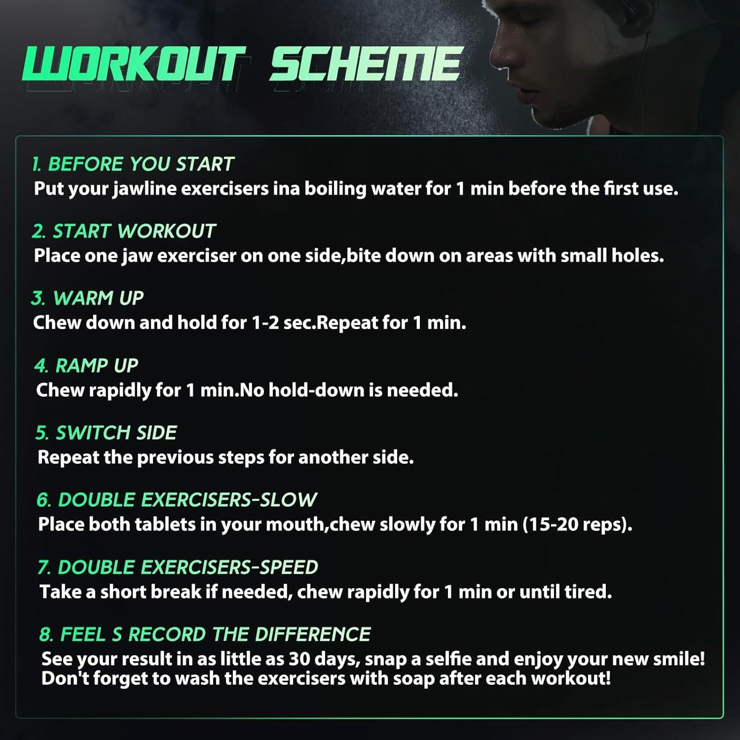 Ejercitador de Mandíbula CJing JE01-CJ - 60 LBS para Tonificar