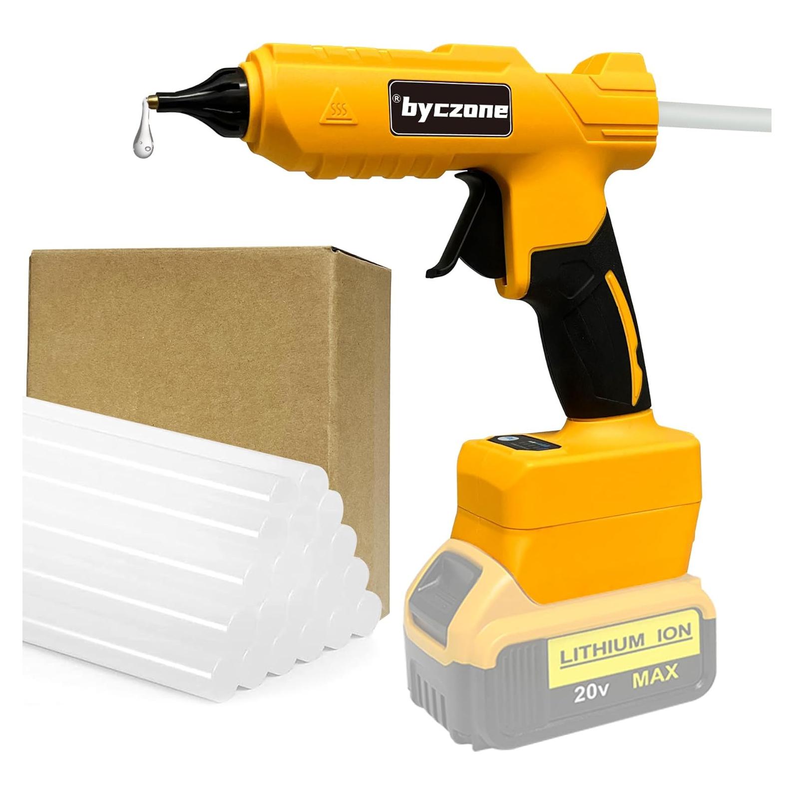 Pistola de Pegamento Caliente Inalámbrica Byczone 100W 20V