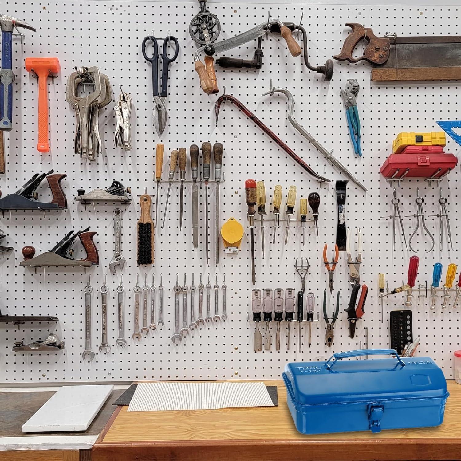 Caja de Herramientas HARFINGTON 29 cm Acero Negro con Cerradura