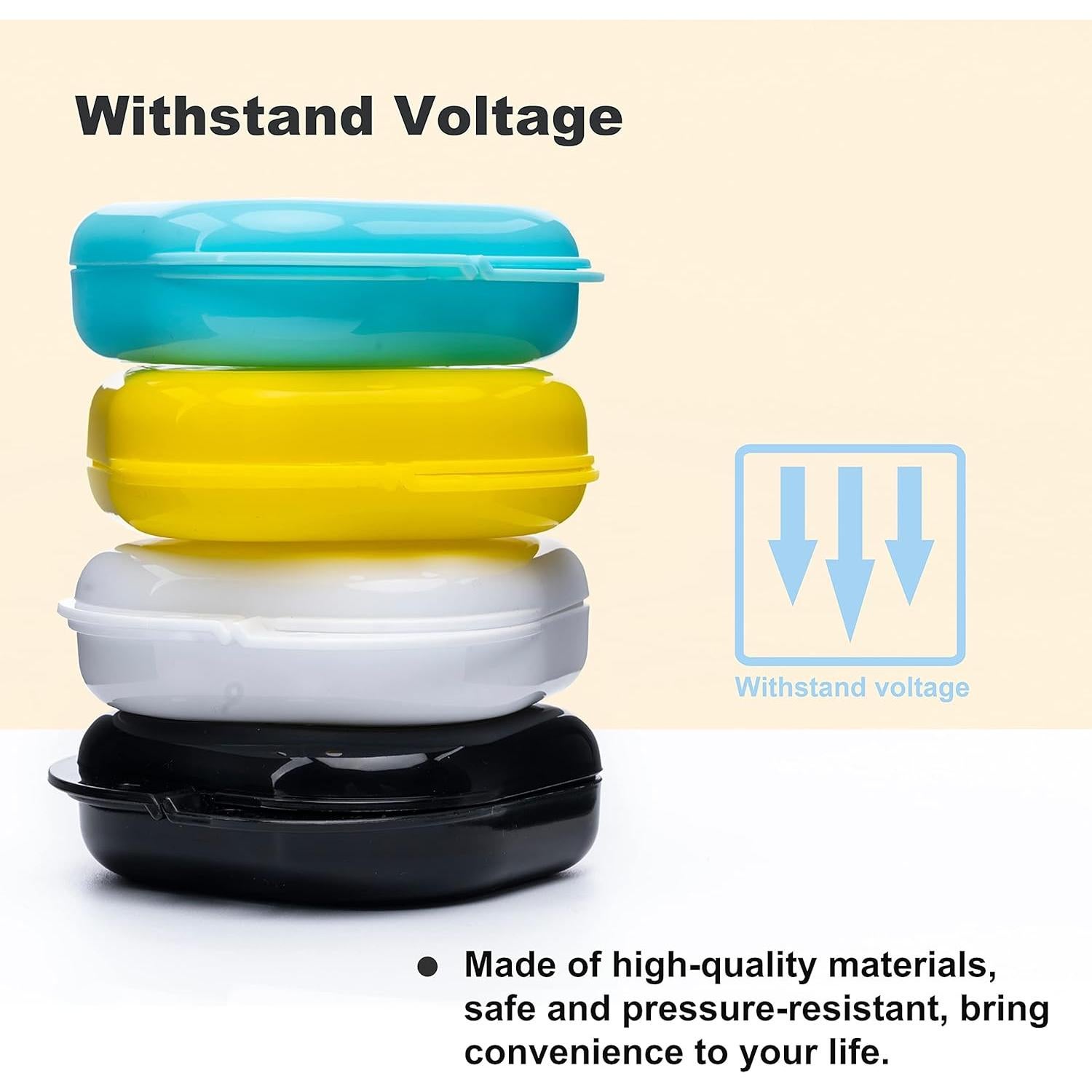 Estuche para Retenedores Hoewina 6 Pcs Colores Variados 8x8.1 cm