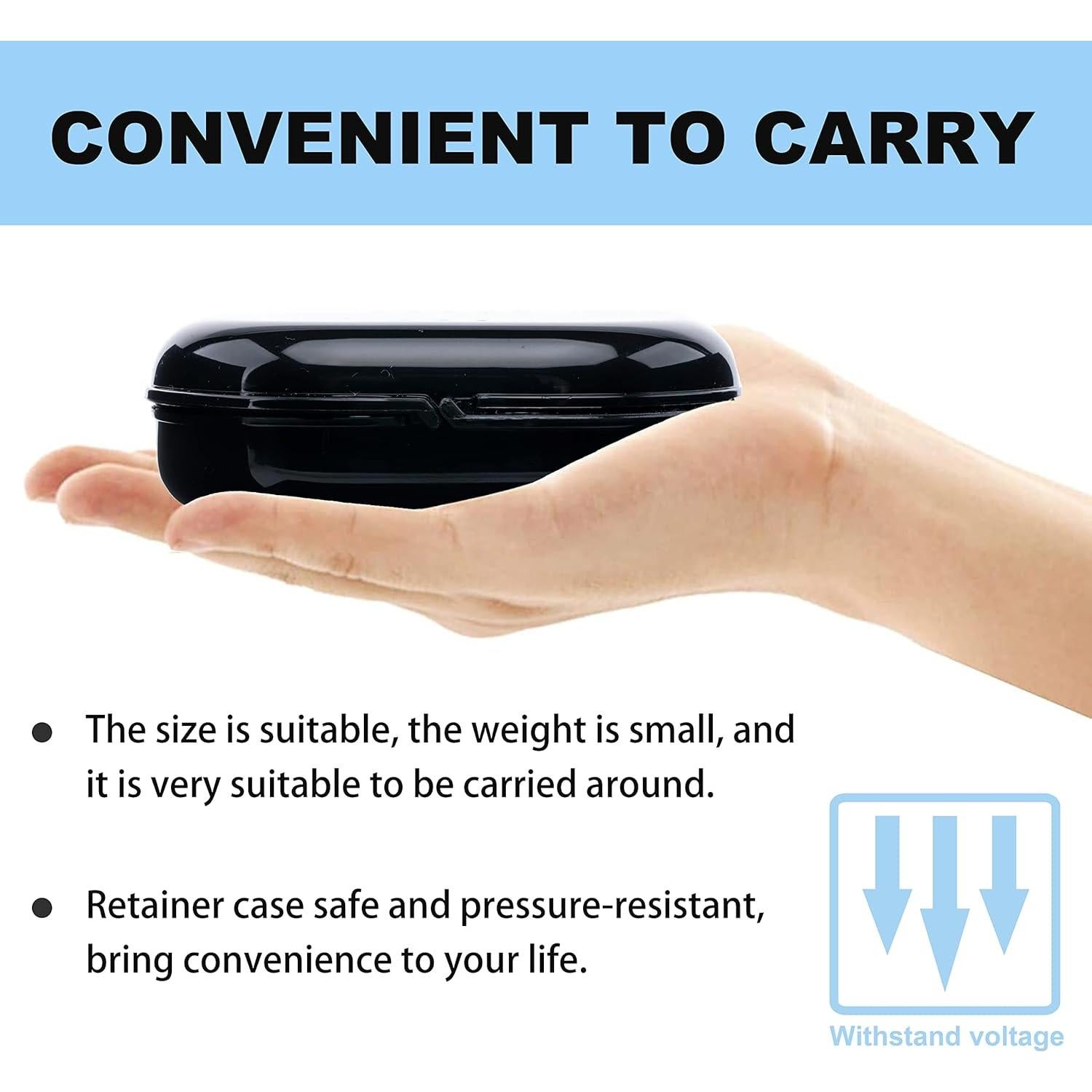 Estuche para Retenedores Hoewina 6 Pcs Colores Variados 8x8.1 cm