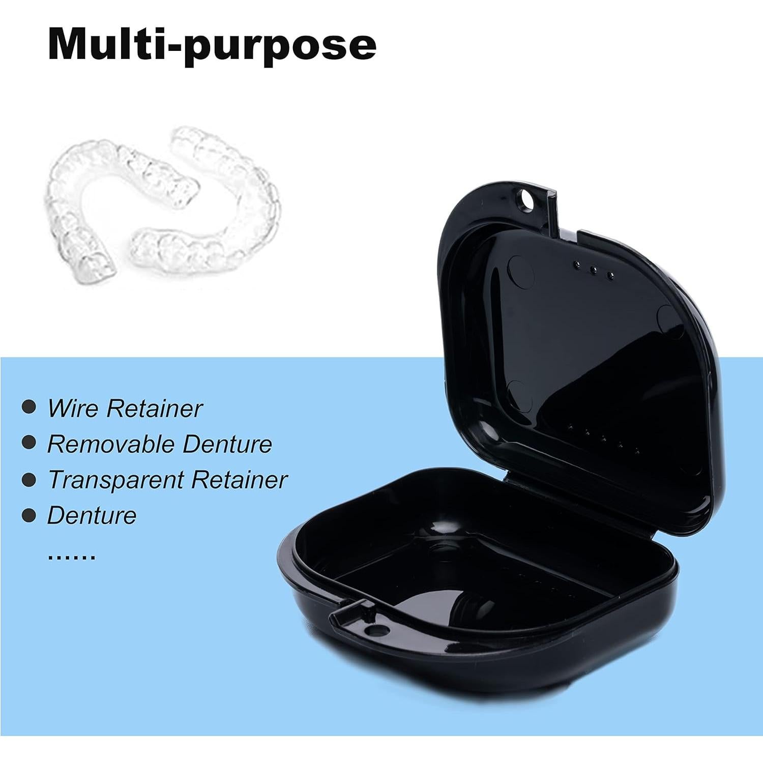 Estuche para Retenedores Hoewina 6 Pcs Colores Variados 8x8.1 cm