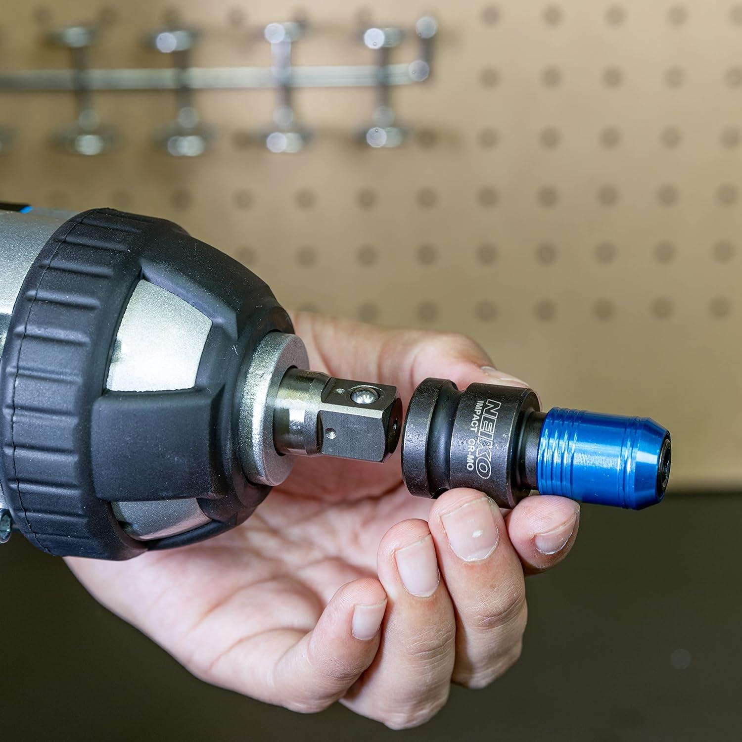 Adaptador de llave de impacto NEIKO 30275A 1/2" a 1/4" hexagonal