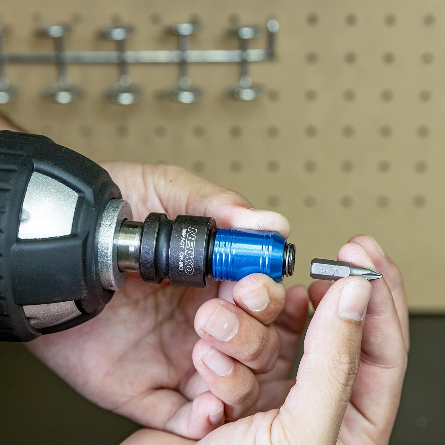 Adaptador de llave de impacto NEIKO 30275A 1/2" a 1/4" hexagonal