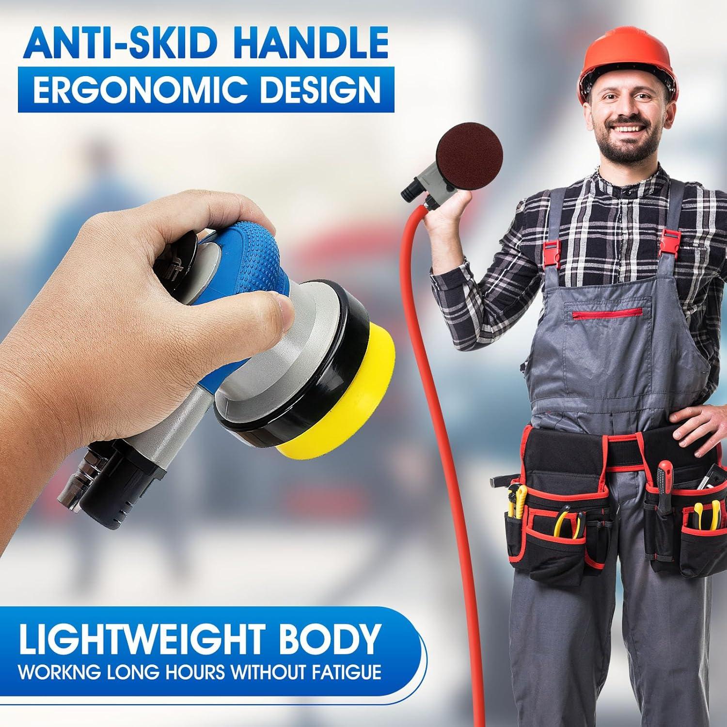 Lijadora de aire mini KUIMIT 3" neumática 11000 RPM