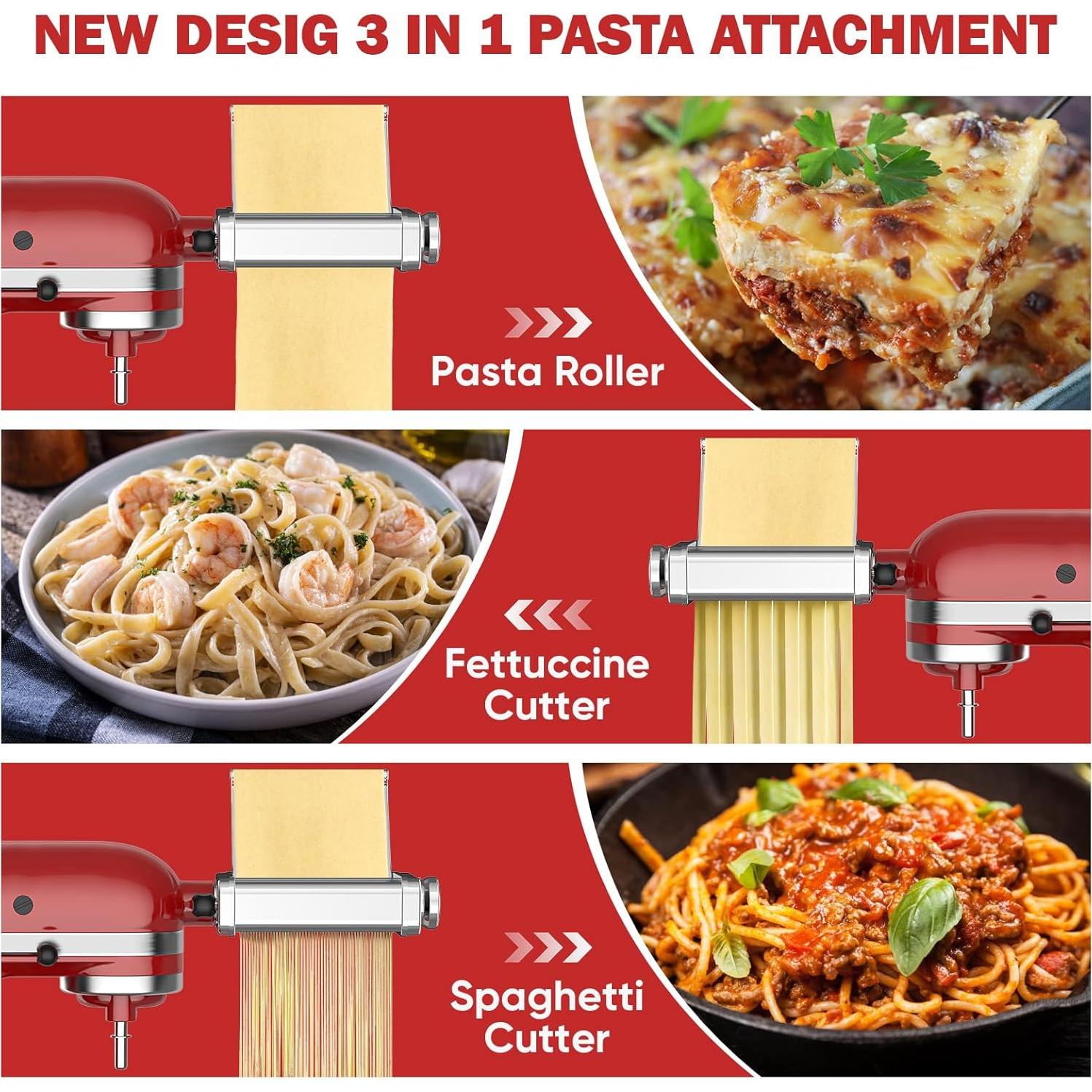 Accesorio de Pasta 3 en 1 Gvode para Batidora Kitchenaid