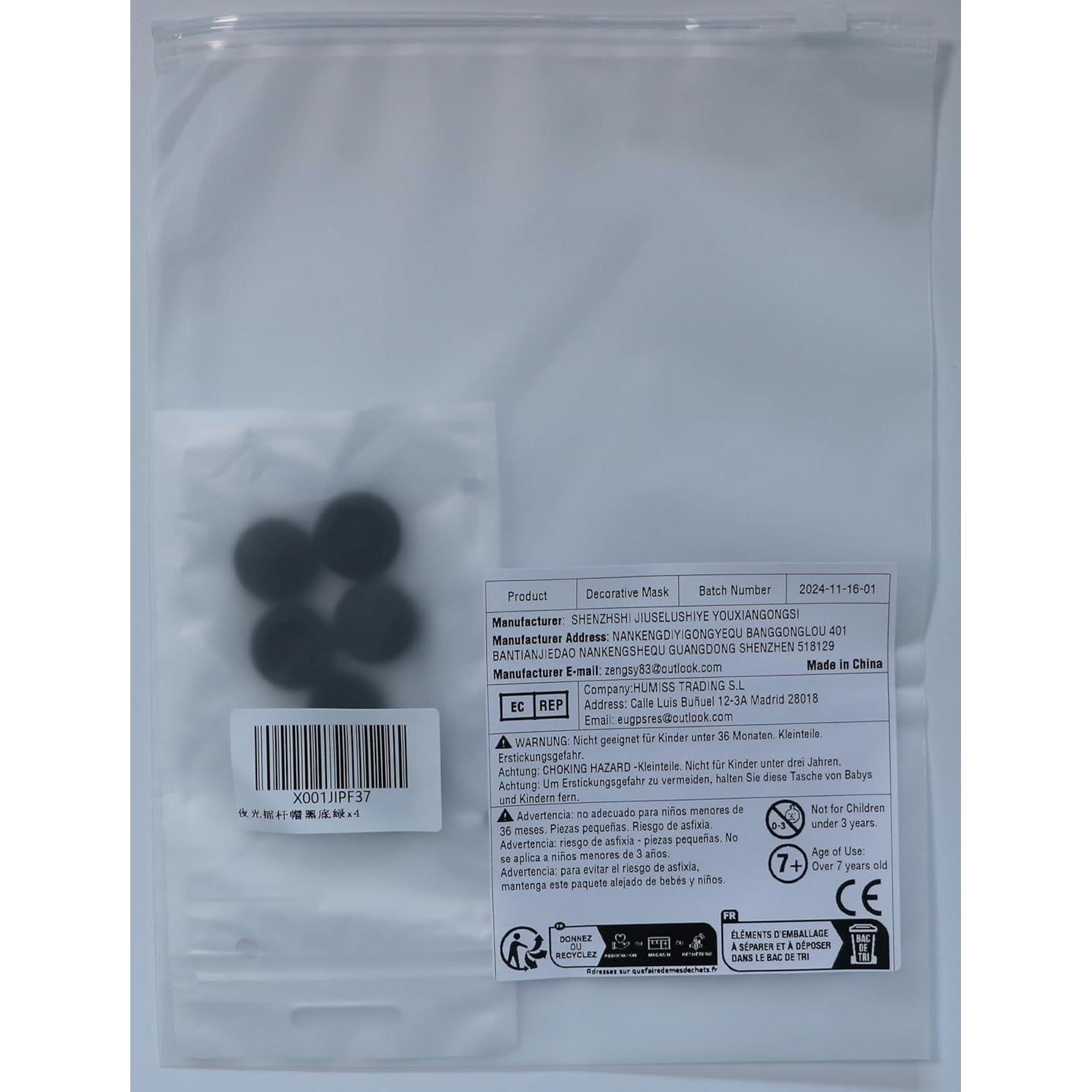 Performance Joystick Analog Stick Thumb Grips Set of 6 Compatible with PS5, PS4, Xbox Series X/S Xbox One, Switch Pro Controller Black & Green