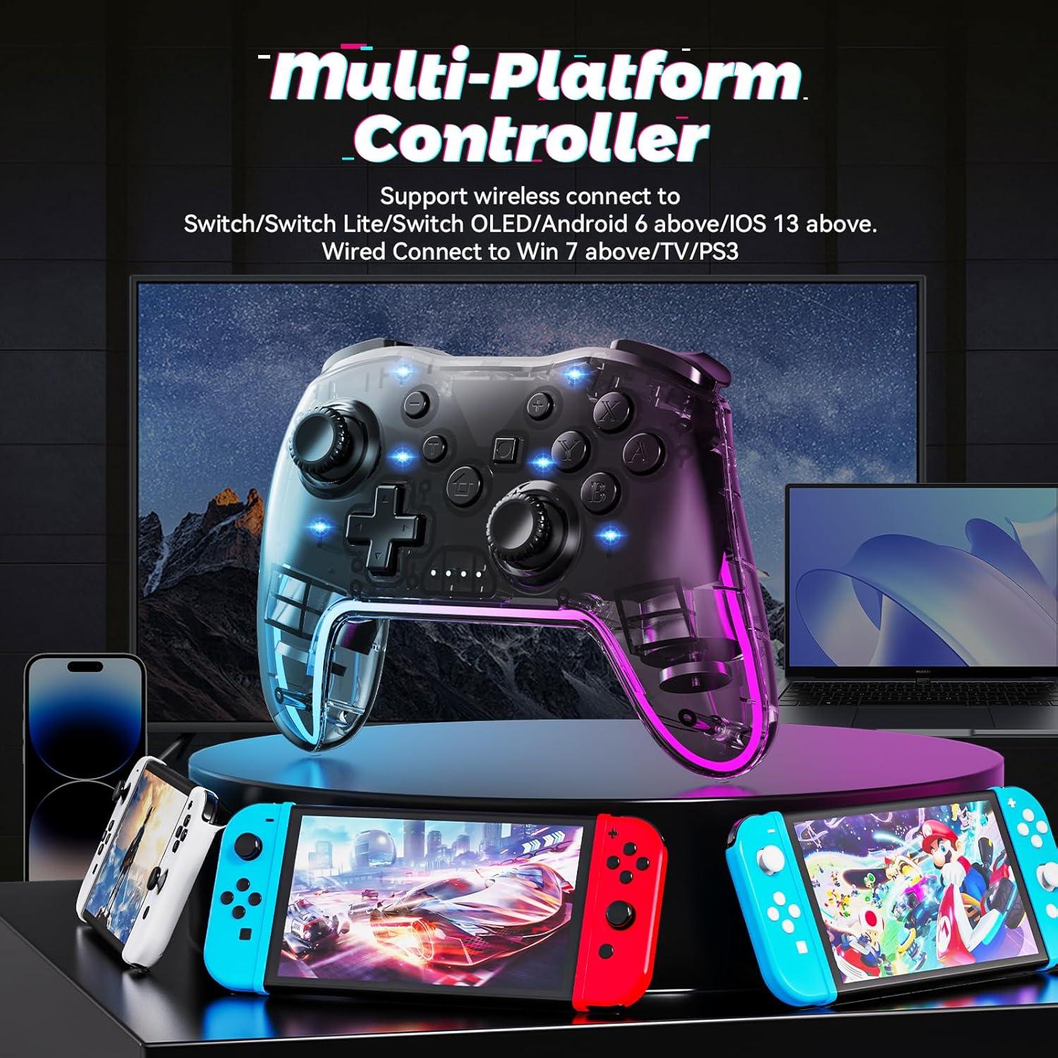 Controlador Inalámbrico Twylyte para Switch y PC, RGB