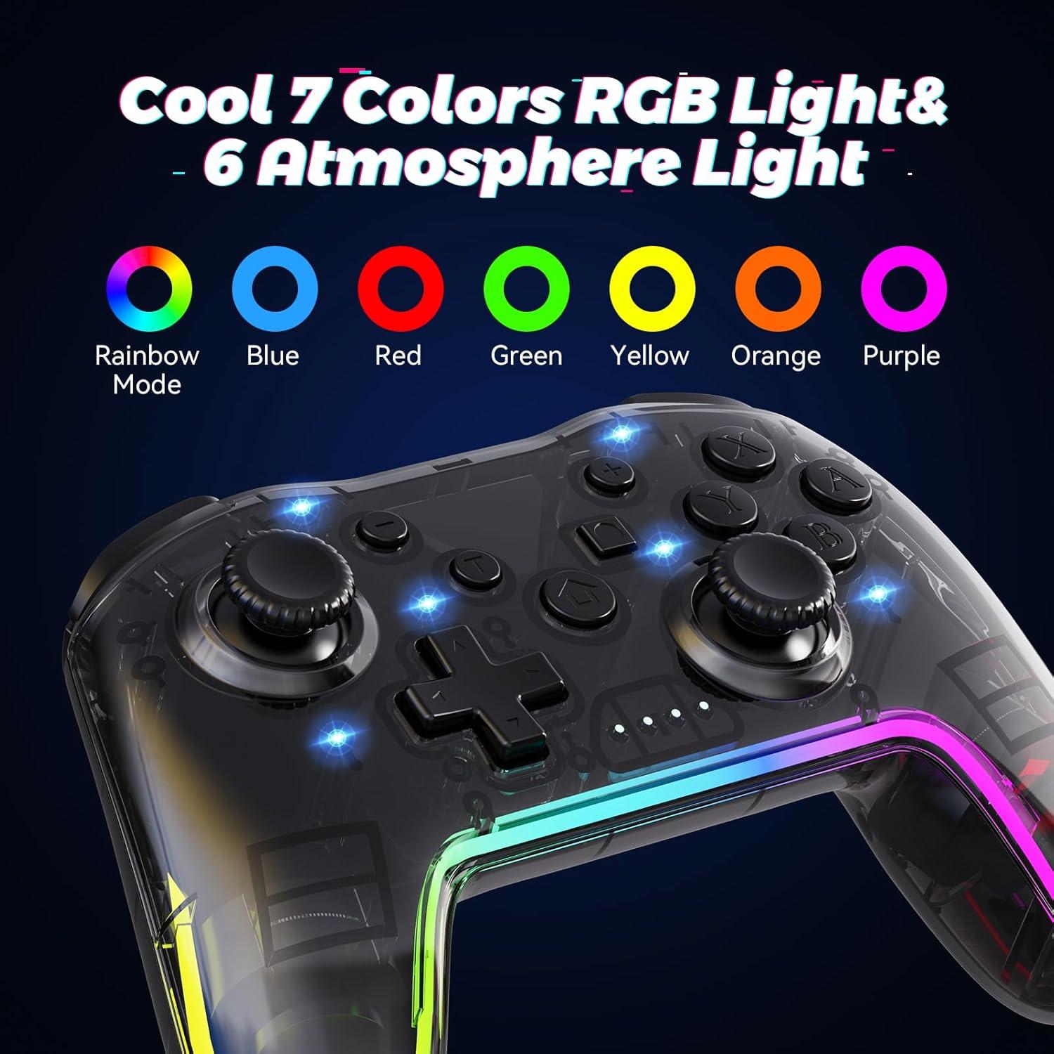 Controlador Inalámbrico Twylyte para Switch y PC, RGB