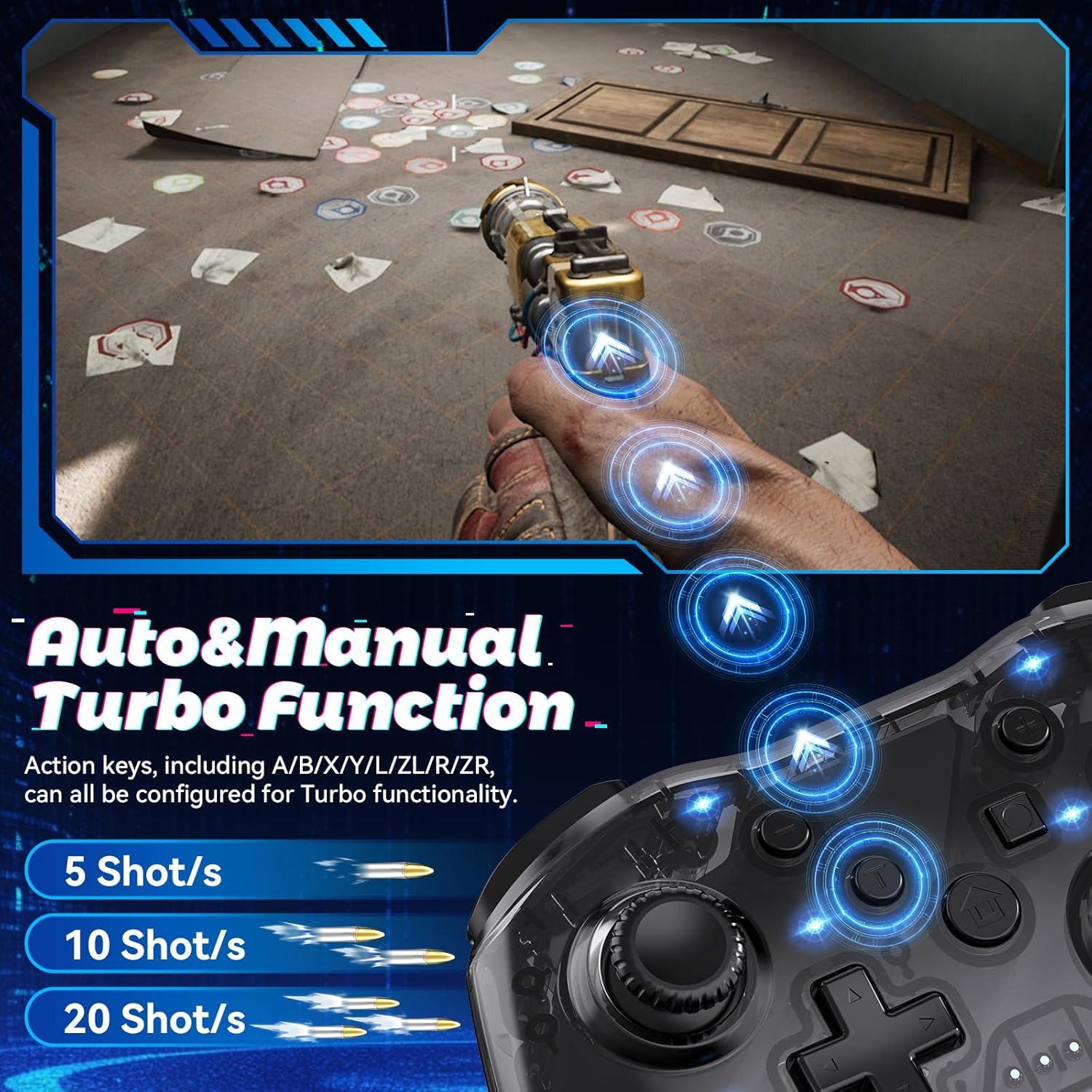 Controlador Inalámbrico Twylyte para Switch y PC, RGB