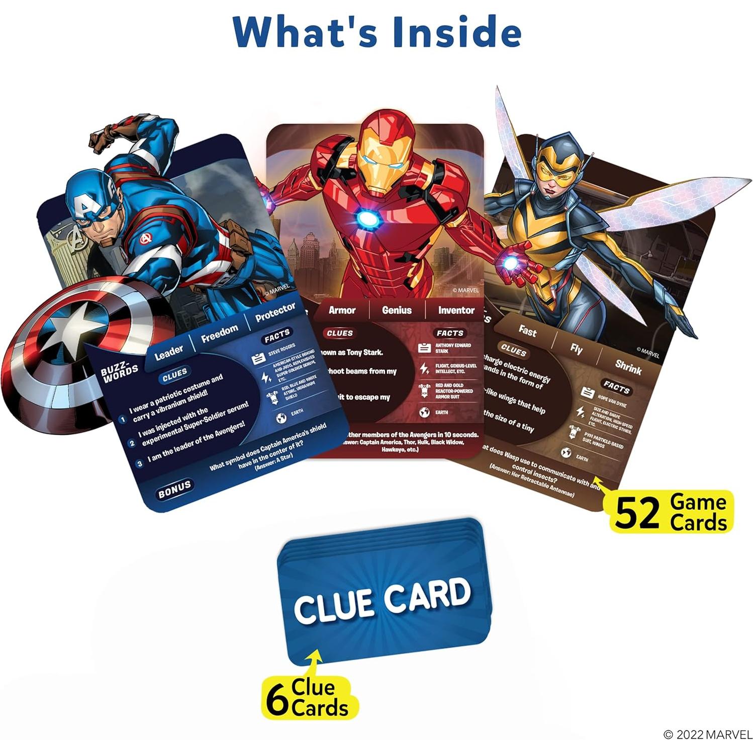 Skillmatics Adivina en 10 Marvel Juego de Cartas 2-6 Jugadores