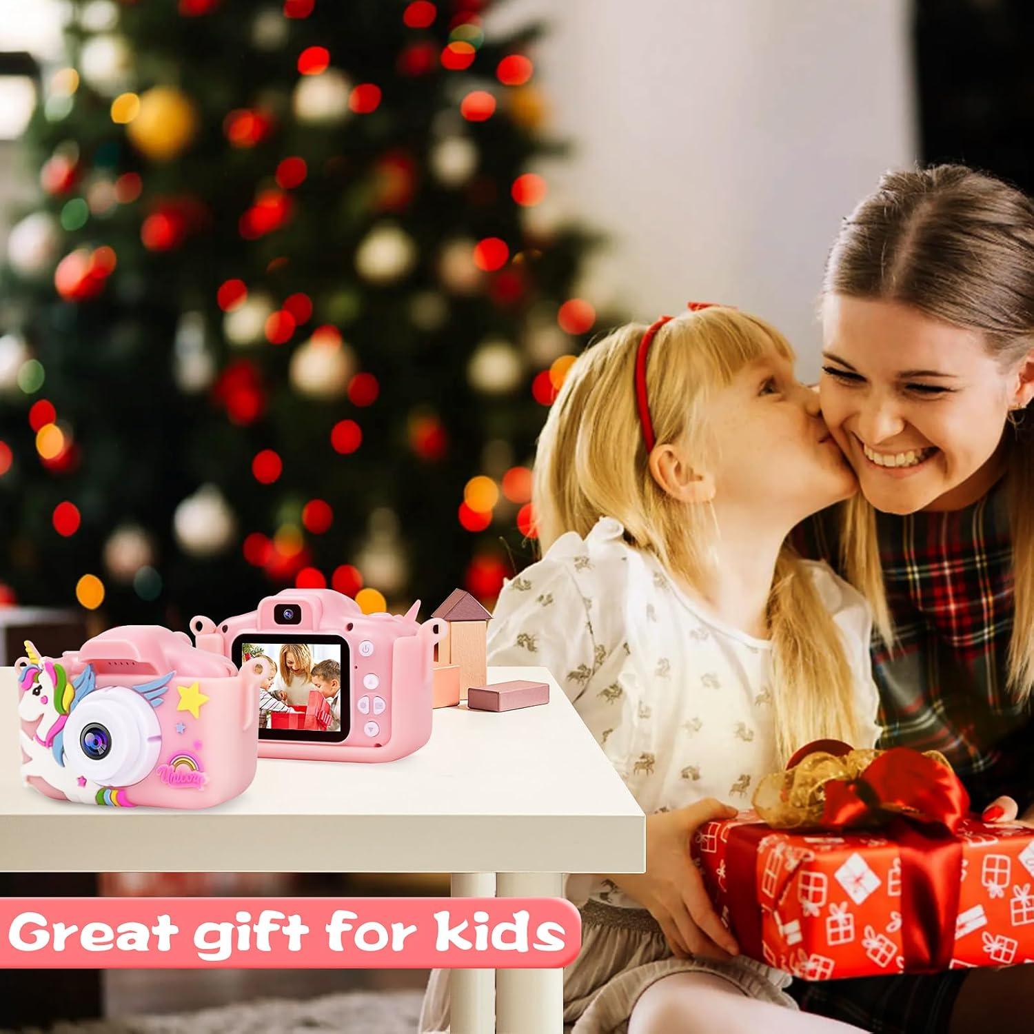 Cámara PROGRACE K1 para Niños - Rosa Unicornio, 12 MP