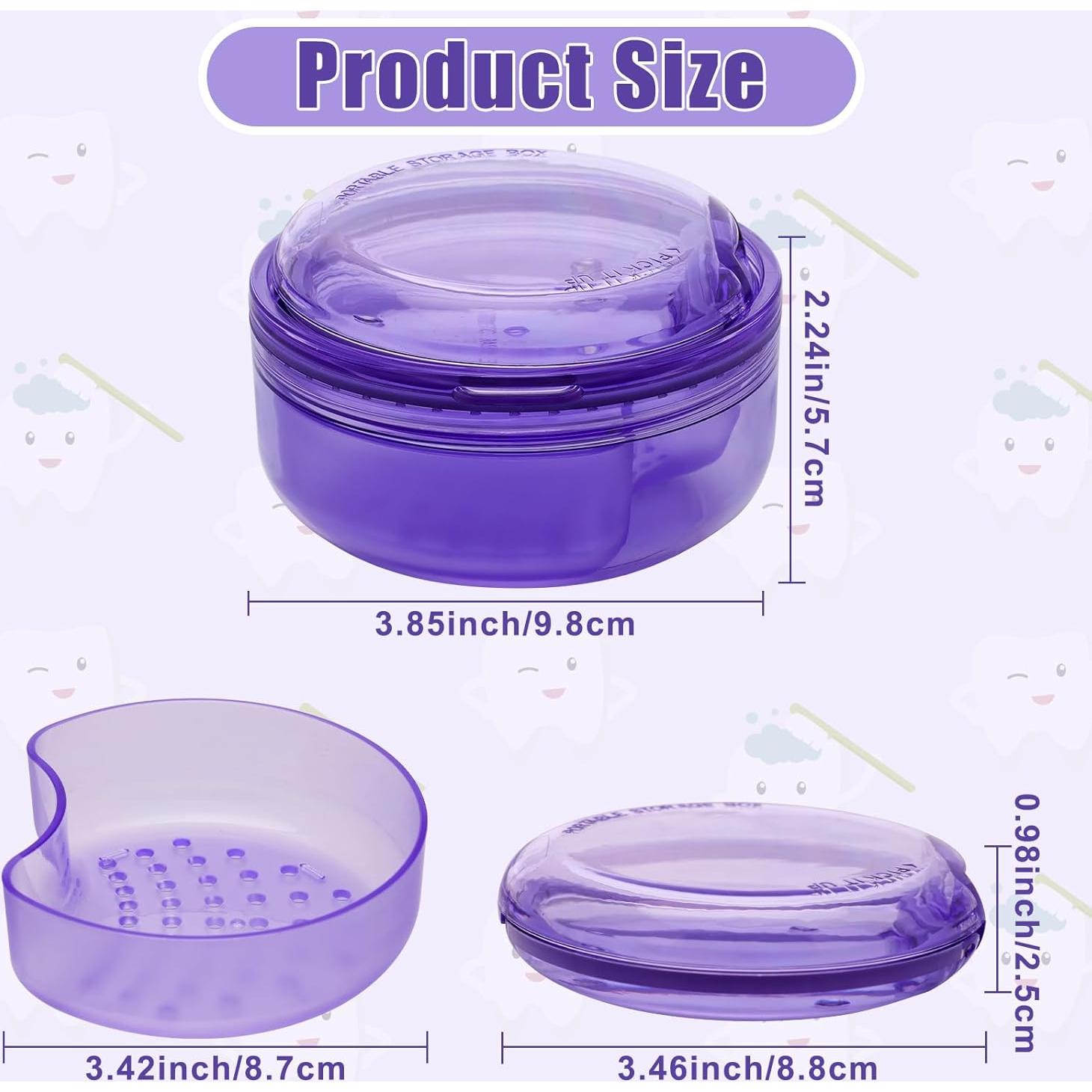 Estuche 2-en-1 Coolrunner para Retenedores y Dentaduras