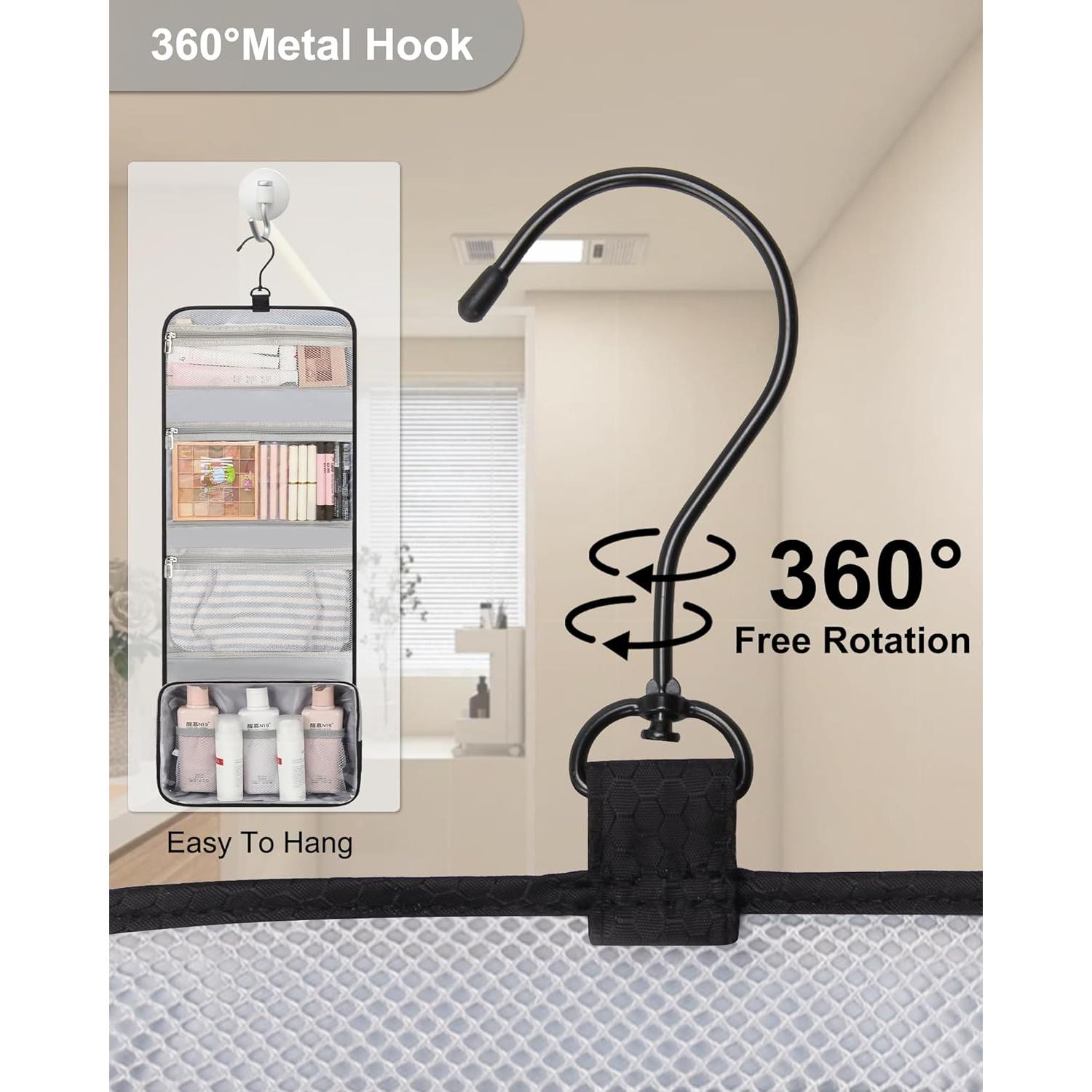 Bolsa de Aseo Colgante Relavel Grande Impermeable Negro