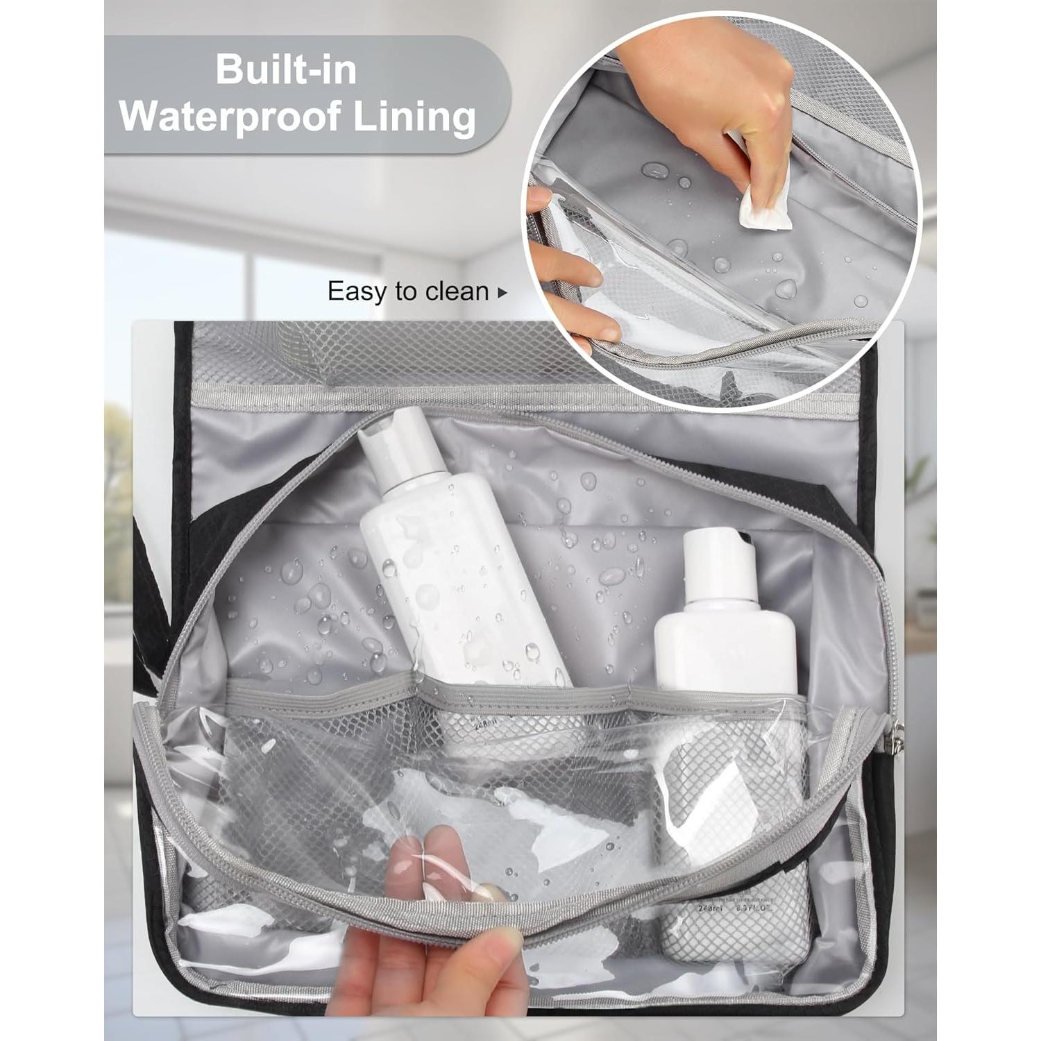 Bolsa de Aseo Colgante Relavel Grande Impermeable Negro