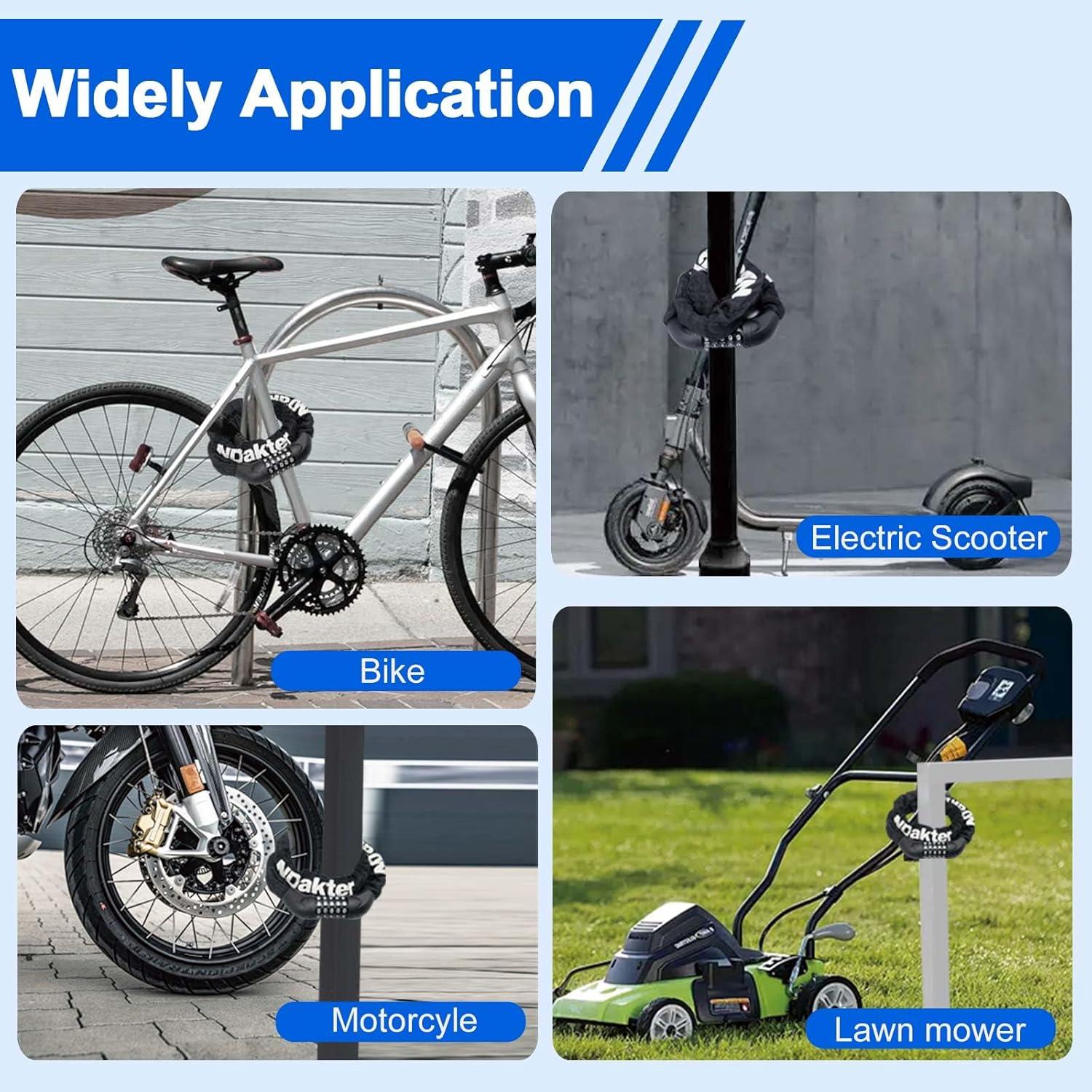 Candado de Cadena NDakter 2.62m Antirrobo Reajustable