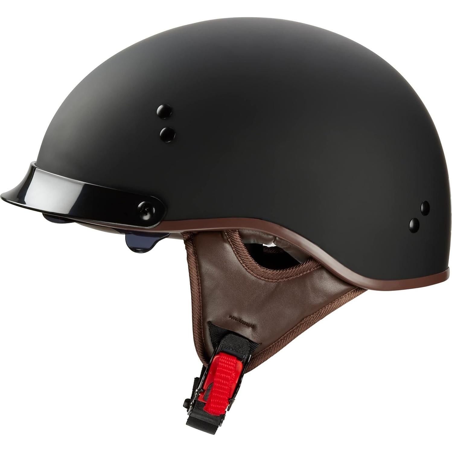 Casco Medio Phantom Aquatics Negro Mate Cara Abierta