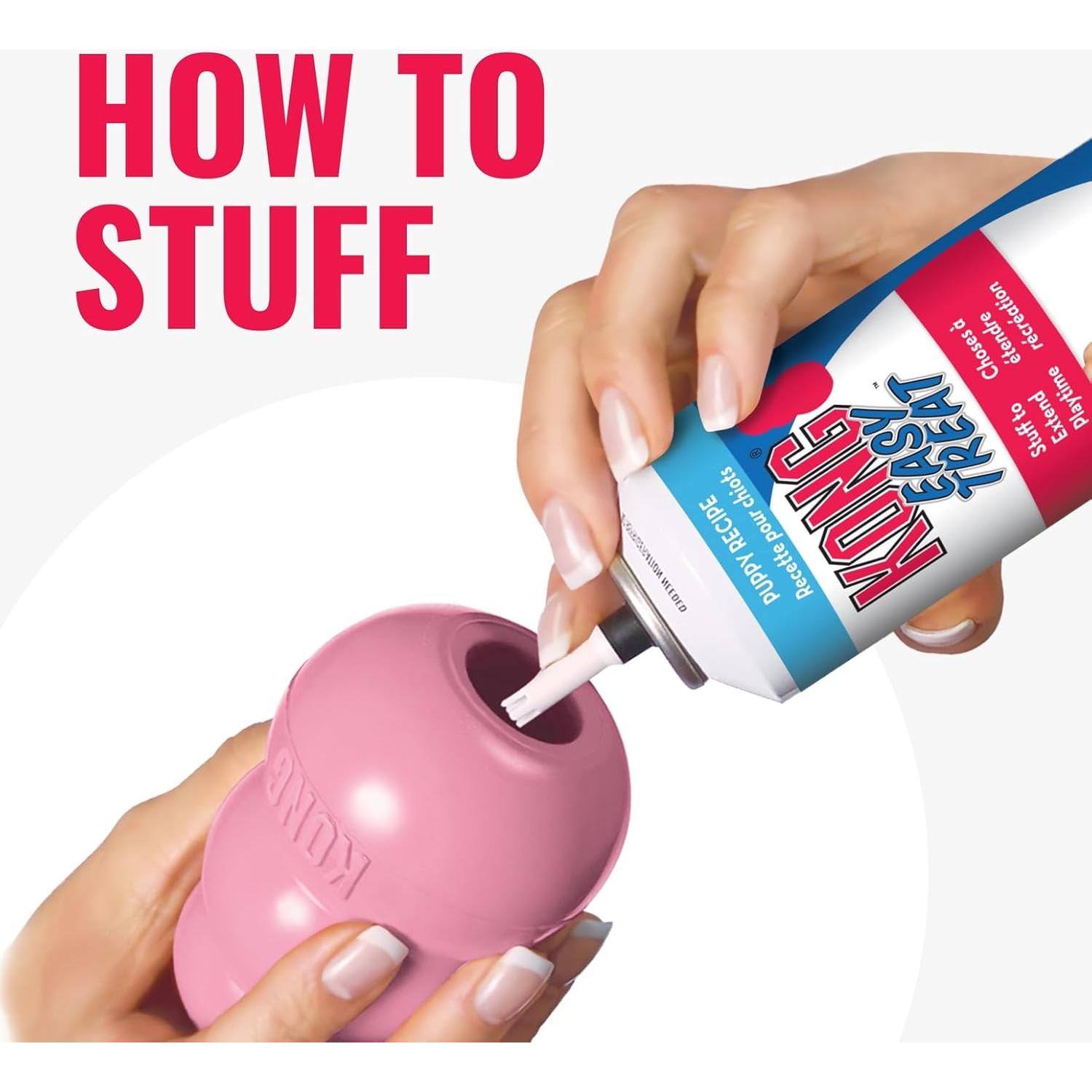 KONG Cachorro Juguete de Goma Natural Grande Rosa 26.5cm