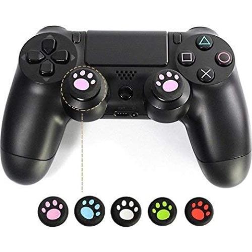 Silicone Thumb Grip Cap Cover Thumbstick Joystick for Sony PS3 PS4 PS2 Xbox One Xbox 360 Xbox One X S PS4 Pro Slim Cat Print (10 PCS)
