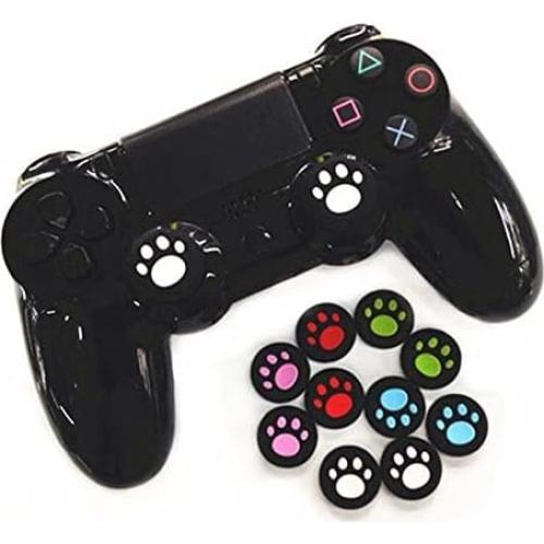 Silicone Thumb Grip Cap Cover Thumbstick Joystick for Sony PS3 PS4 PS2 Xbox One Xbox 360 Xbox One X S PS4 Pro Slim Cat Print (10 PCS)