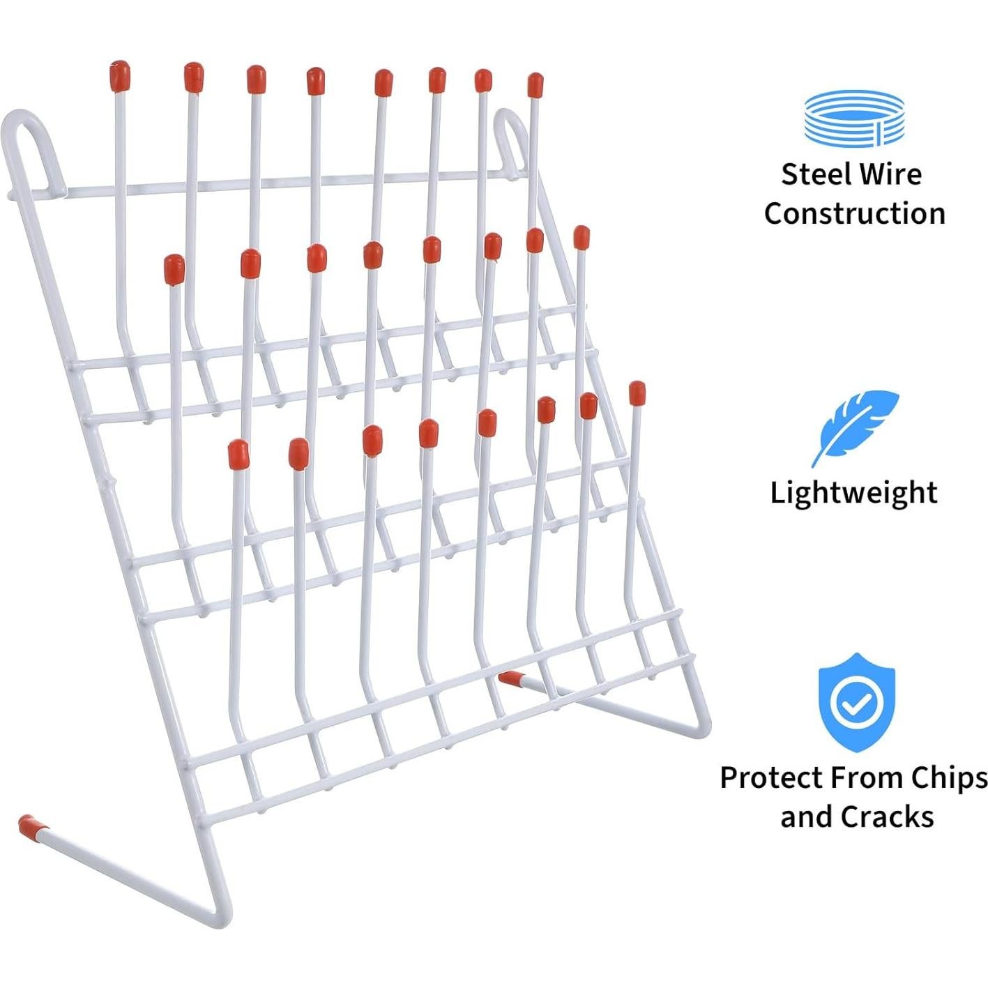 Soporte de Secado TEHAUX para Cristalería 24 Puntas