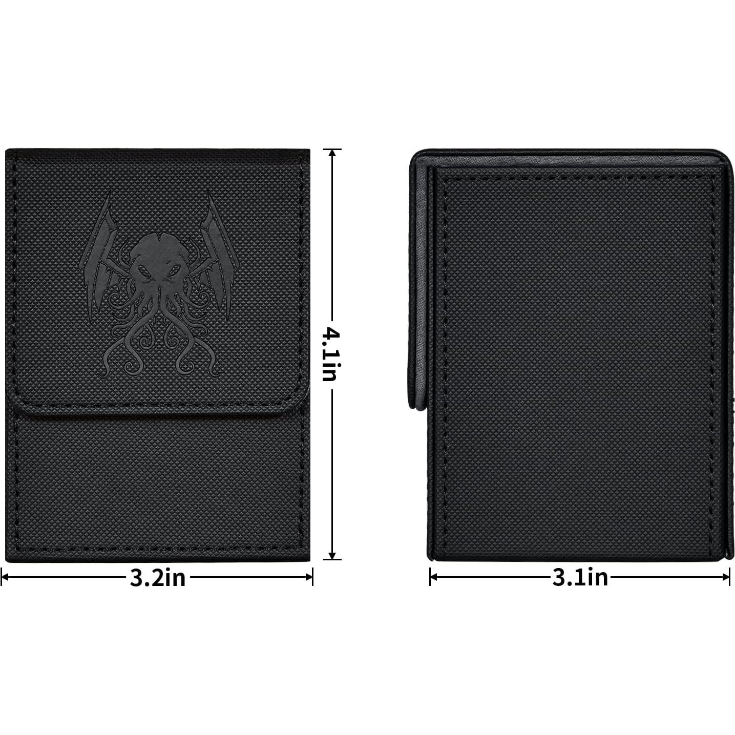 Caja de Barajas ZLCA para MTG y YuGiOh, 100+ Cartas, Negro