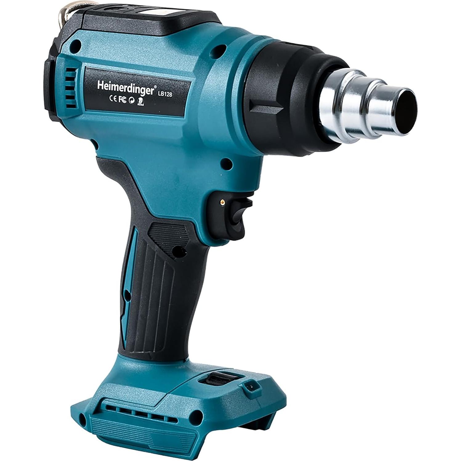 Pistola de Calor Inalámbrica Heimerdinger 18V Temperatura Variable