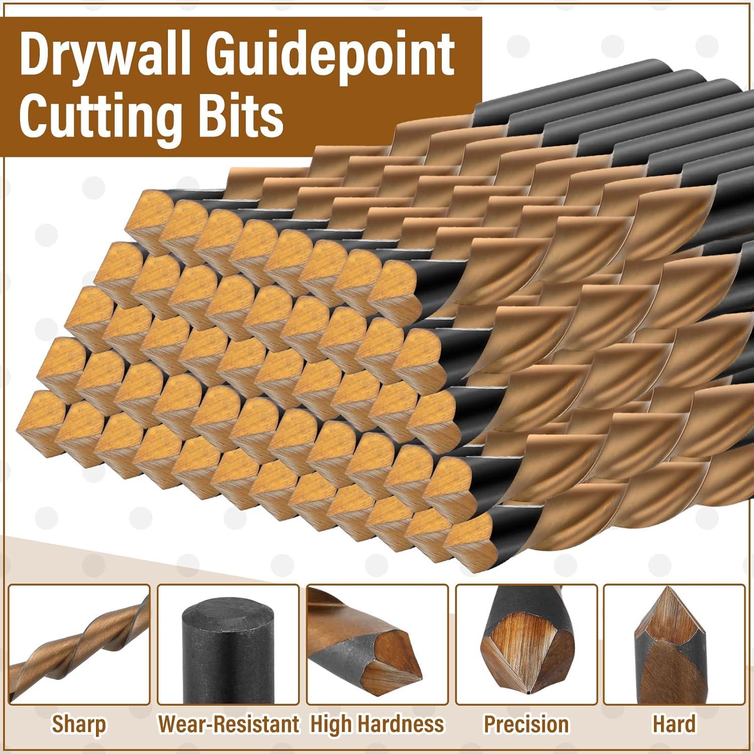 Brocas para Router Tondiamo 50 Pcs 6.35 mm Acero M2