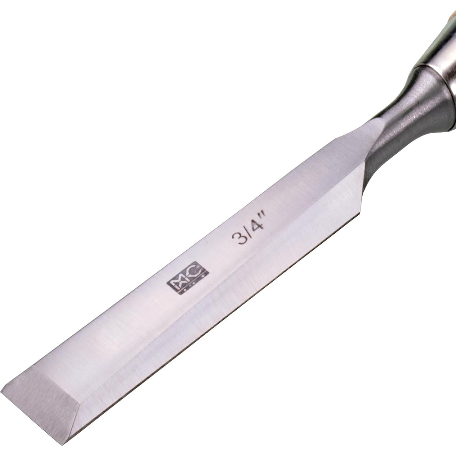 Juego de 4 Cinceles Biselados MKC 6mm a 26mm con Mangos de Haya