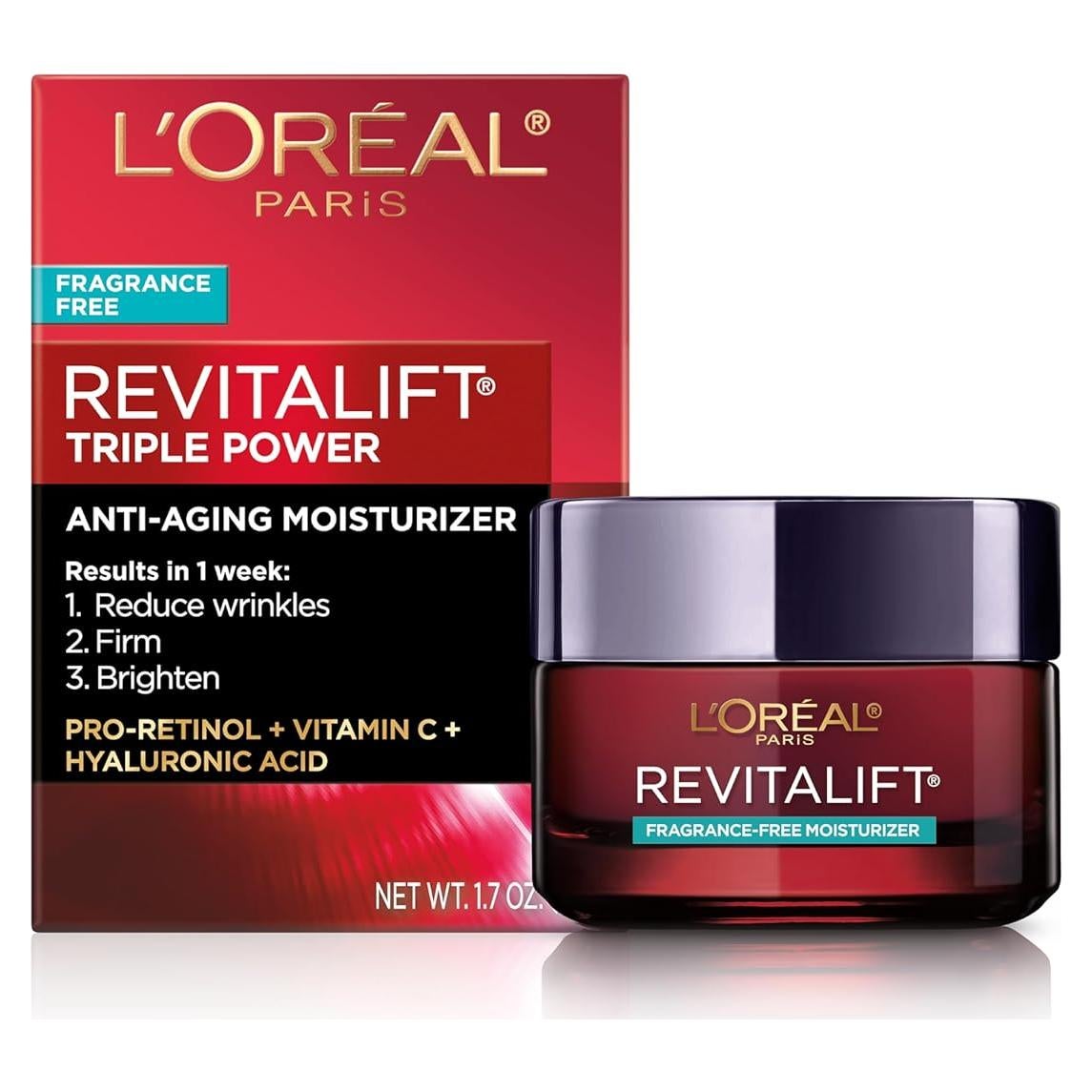 Crema Hidratante Facial L'Oreal Paris Revitalift 50ml Anti-Envejecimiento