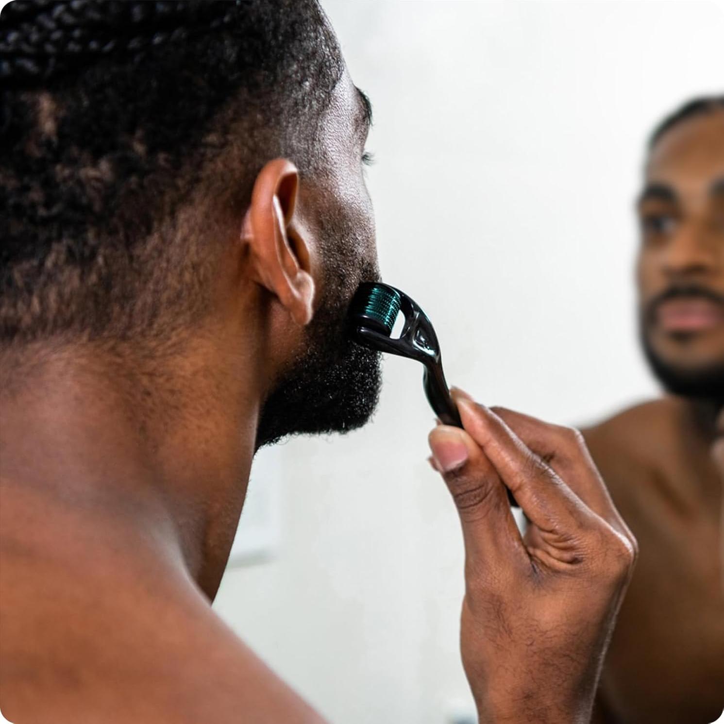 Rodillo Derma RoselynBoutique 0.25mm Agujas Titanio Facial y Cabello