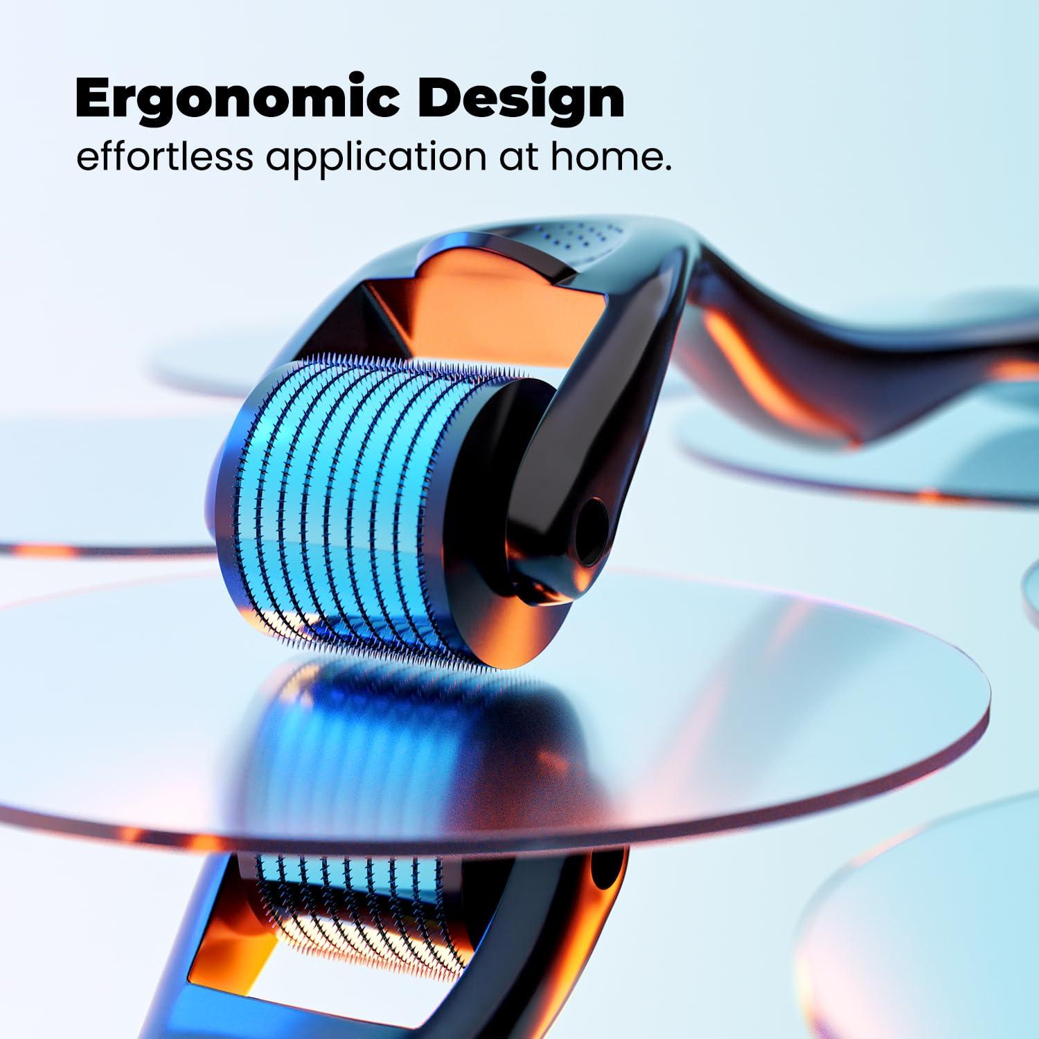 Rodillo Derma RoselynBoutique 0.25mm Agujas Titanio Facial y Cabello