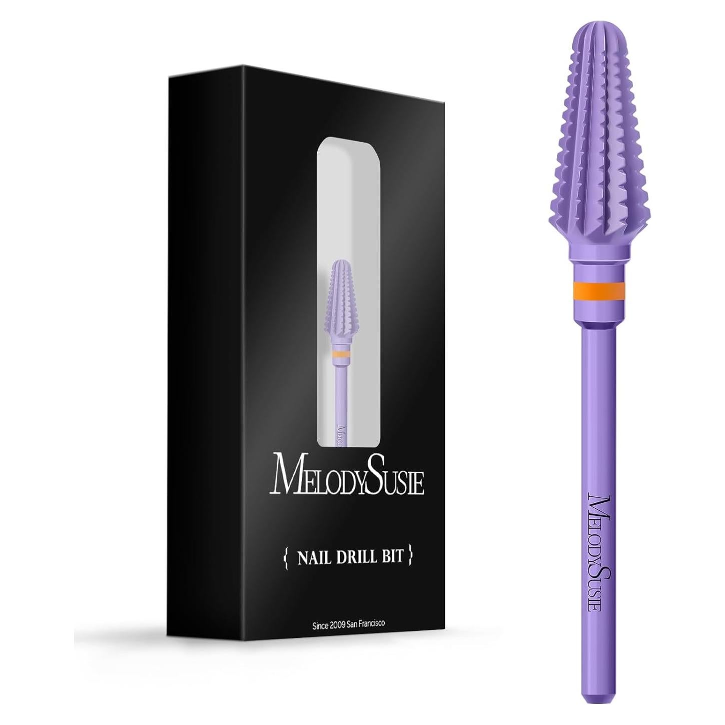 Brocas de Taladro de Uñas MelodySusie 3/32'' Carburo Púrpura