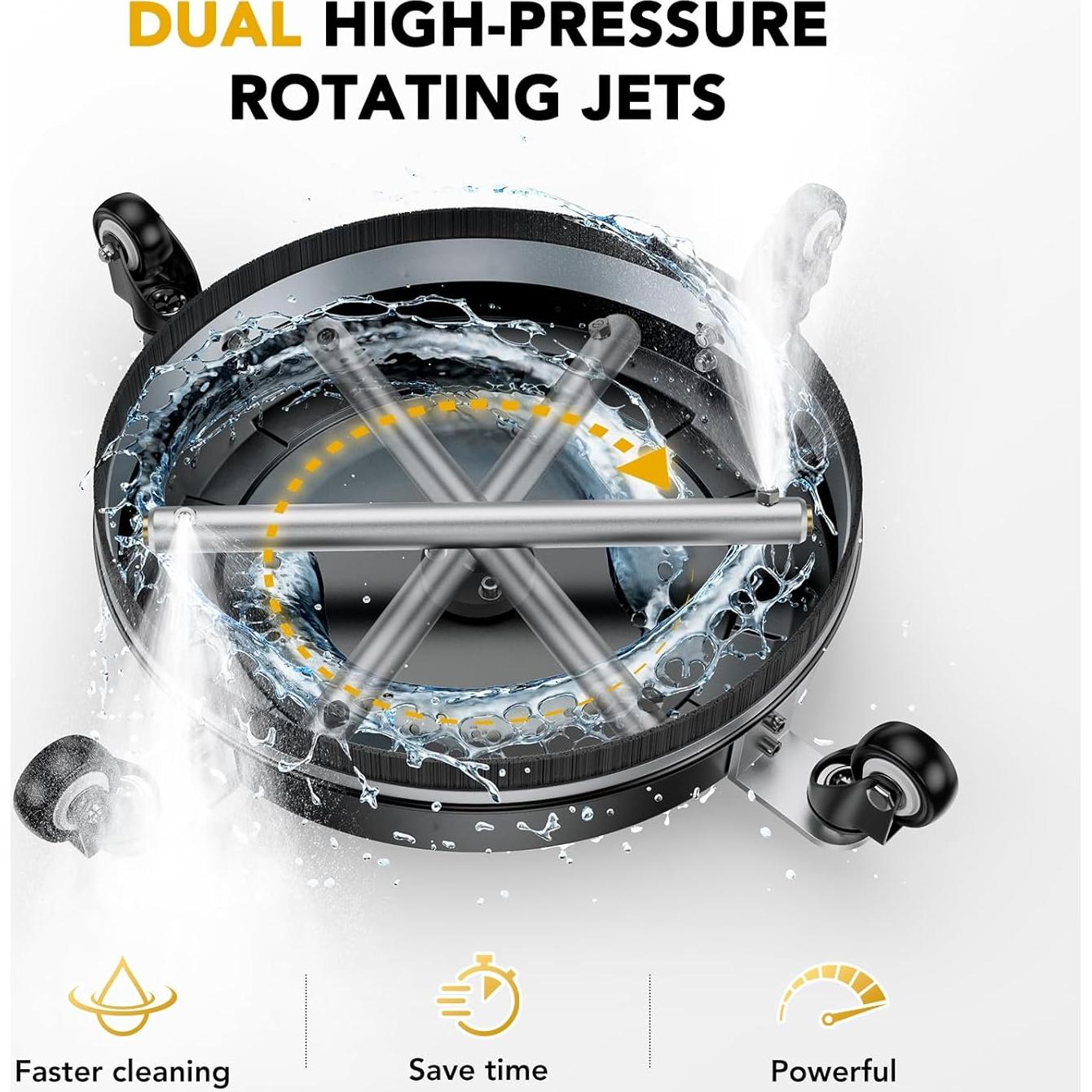 Limpiador de Superficies EVEAGE 14.5" para Lavadora a Presión