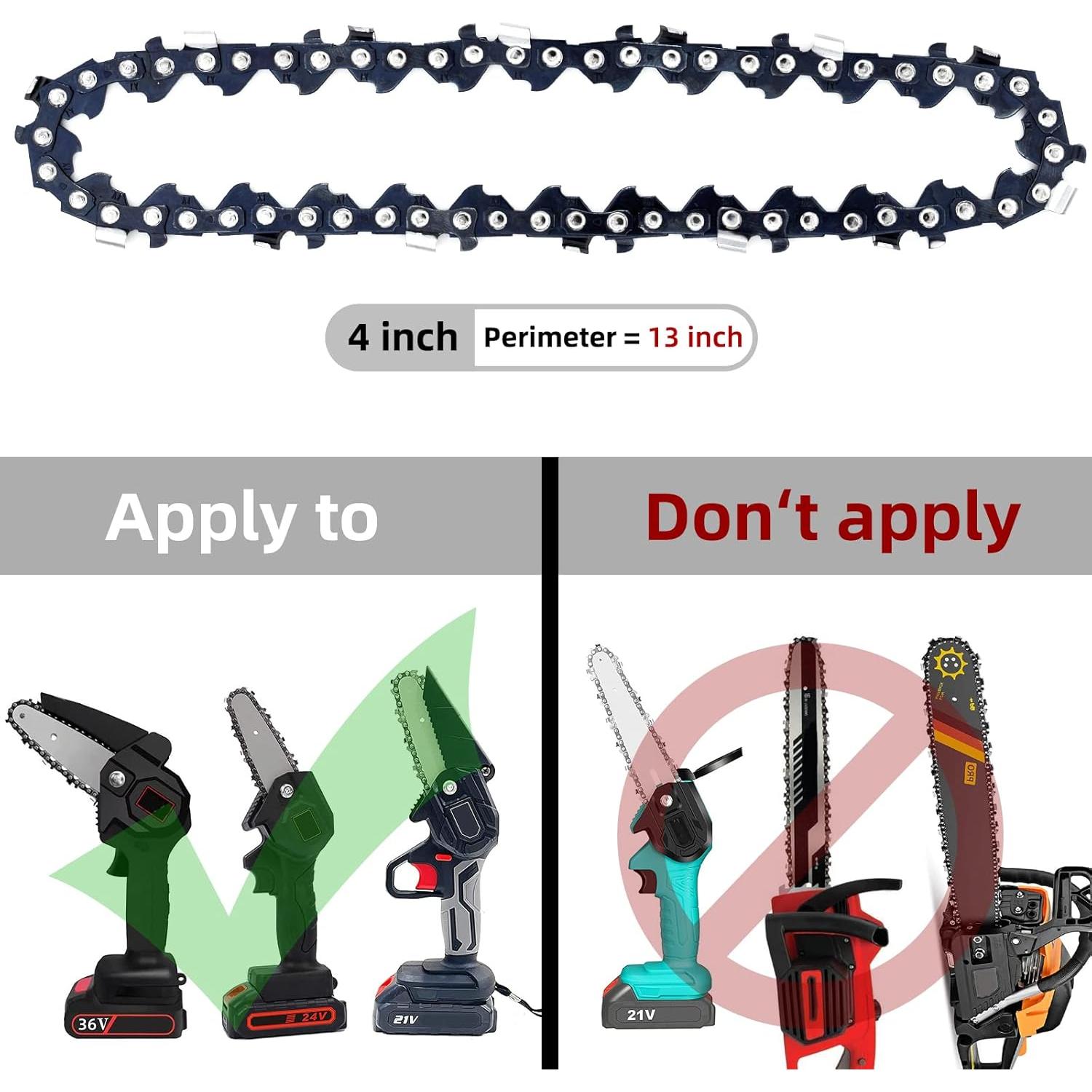 Cadenas de Reemplazo para Motosierra Mini 4" - FIFCHALL (2 Piezas)