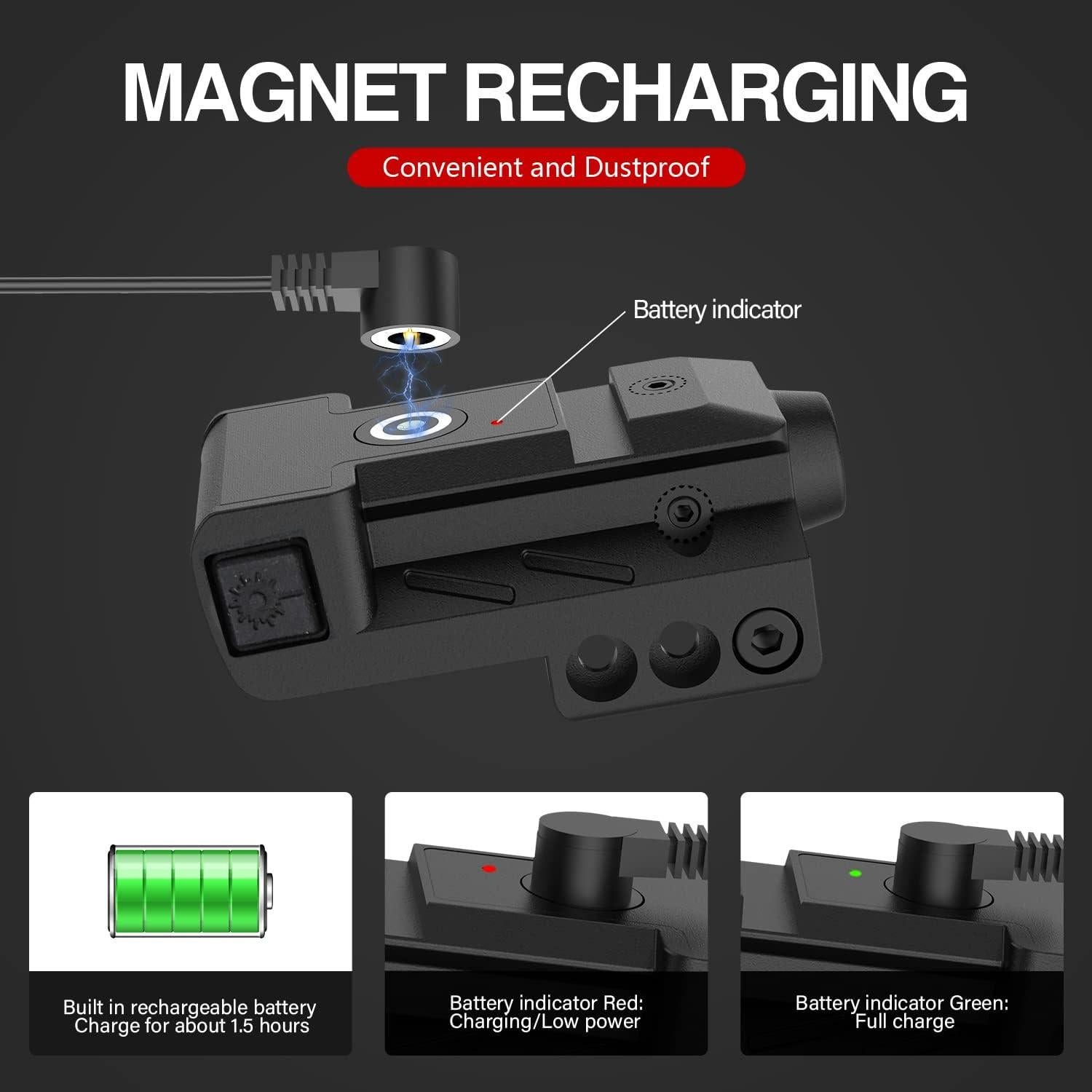 Mira Láser Verde Solofish Recargable para Pistolas y Rifles