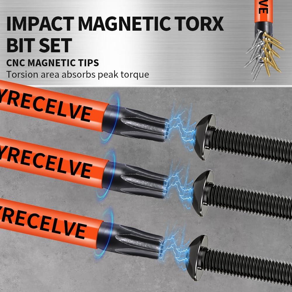 Juego de Puntas Torx de Seguridad 8 Piezas DYRECELVE 15.24 cm