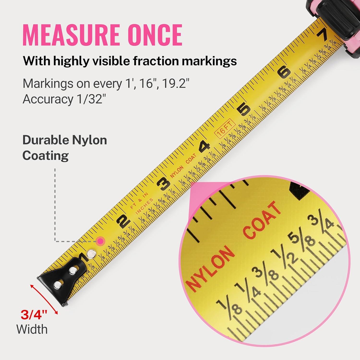 Cinta Métrica Retráctil WORKPRO 5m con Gancho Magnético