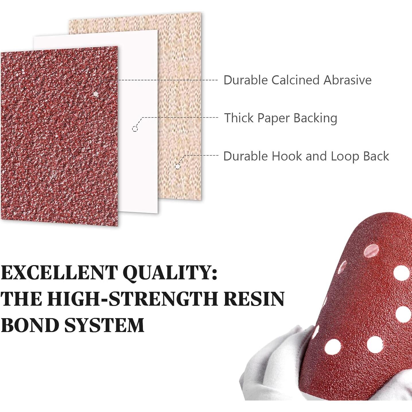 Discos de Lijado Adhesivos S SATC 72 PCS 12.7 cm Granos 40-320