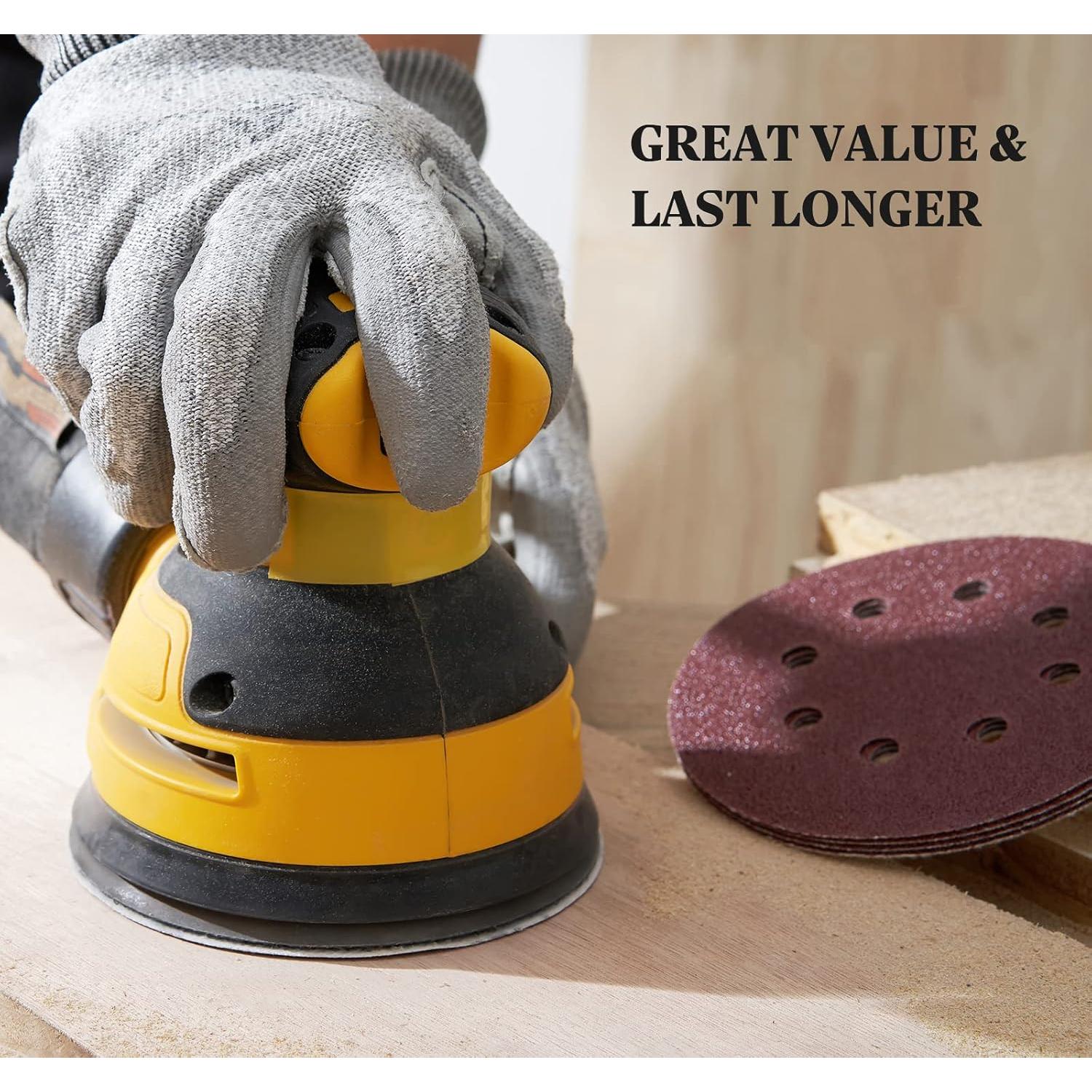 Discos de Lijado Adhesivos S SATC 72 PCS 12.7 cm Granos 40-320